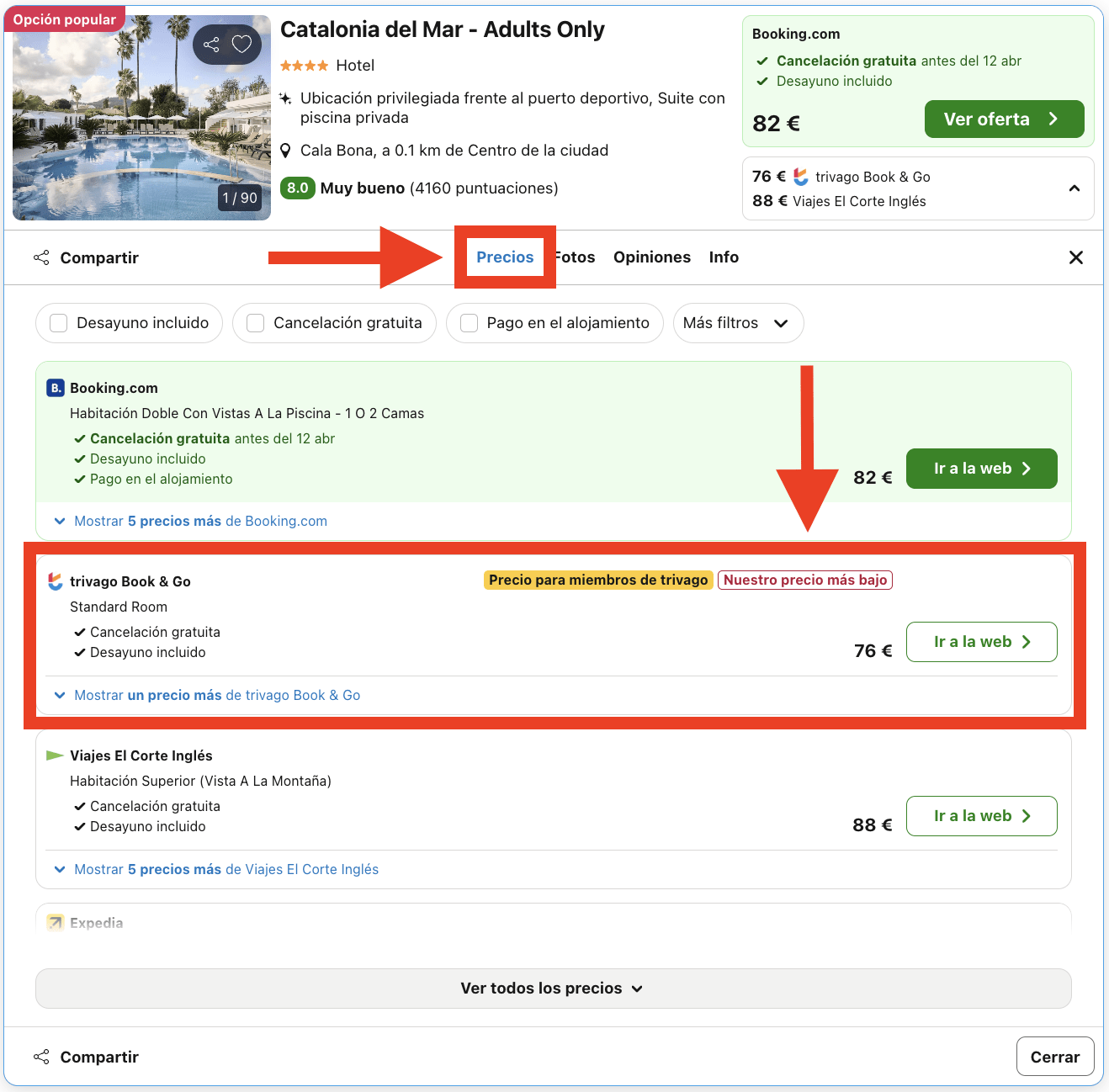 Mallorca: hotel 4* con desayunos por 38€