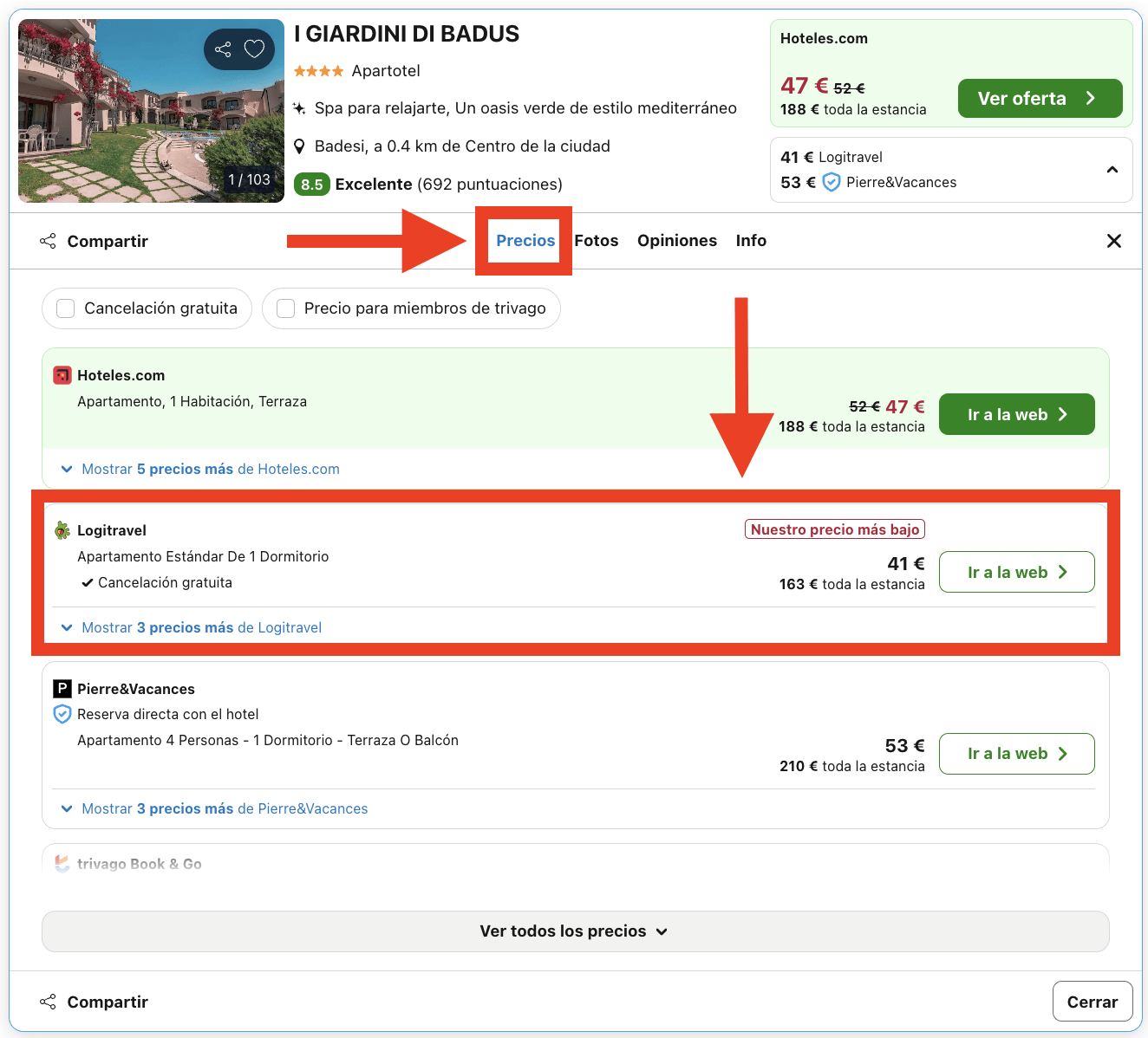 Cerdeña: aparthotel entre mar y montaña por 20€