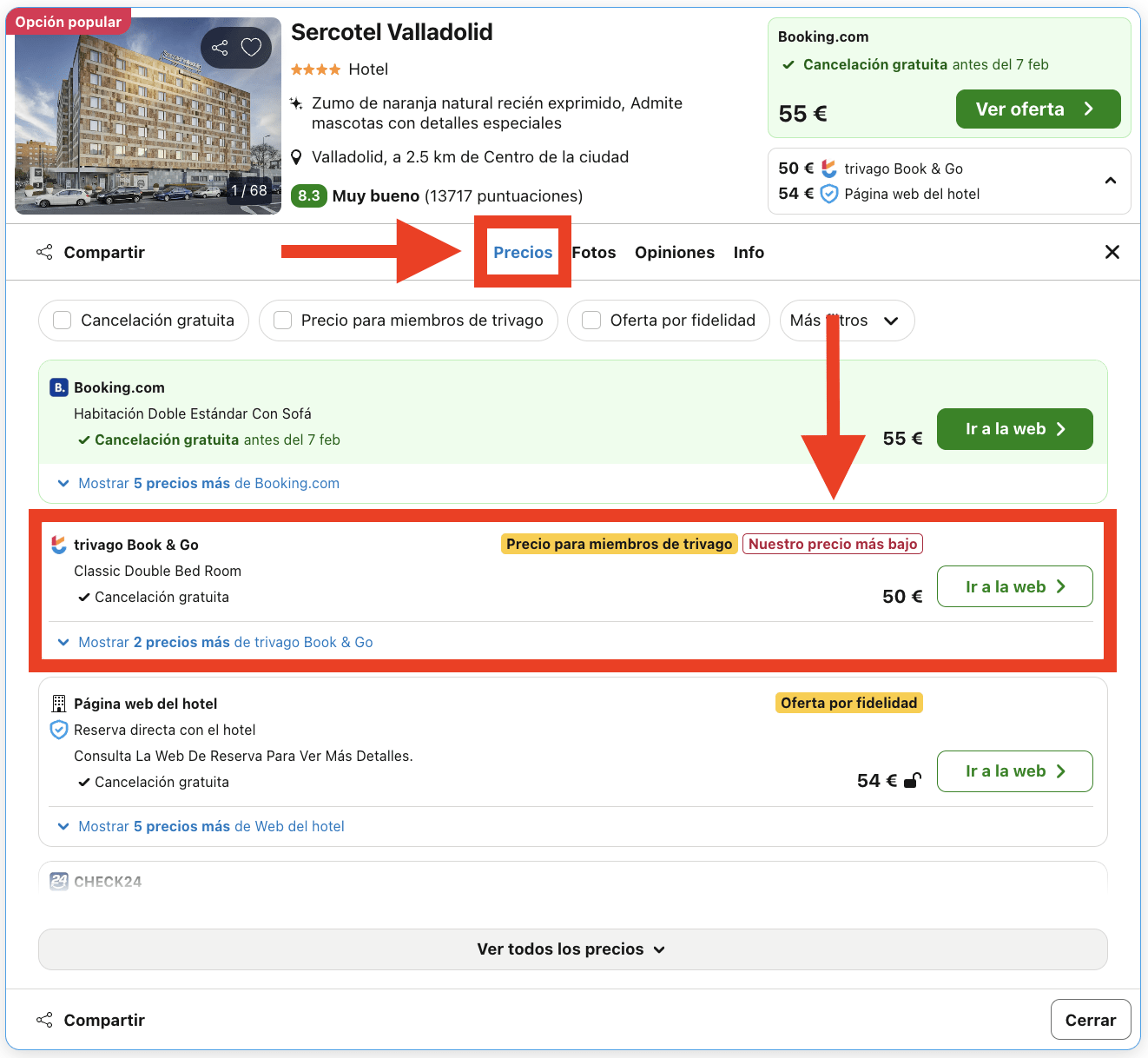 Hotel 4* en Valladolid por 25€