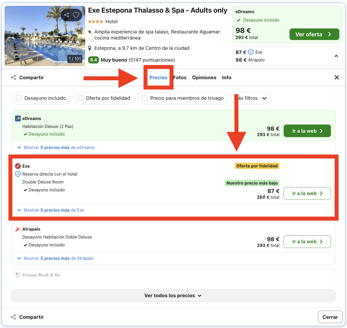 Hotel & Spa 4* en Estepona con desayuno incluido por 43€