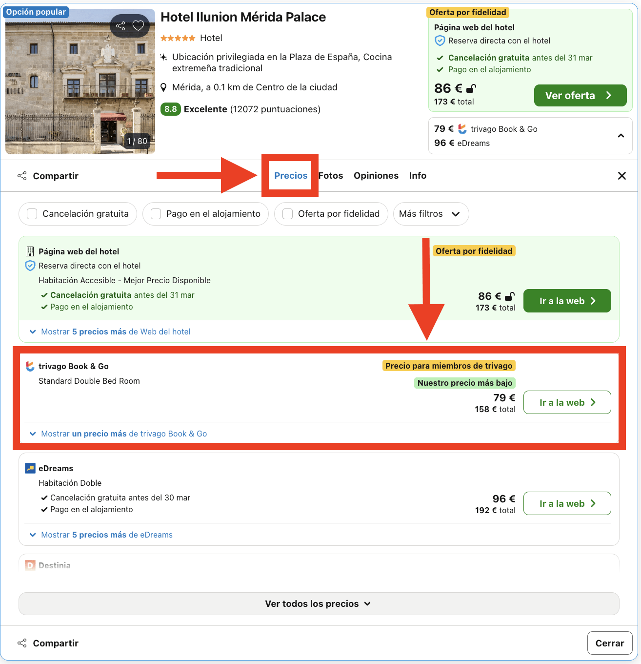 Encantador hotel 5* con restaurante de cocina extremeña tradicional por 39€