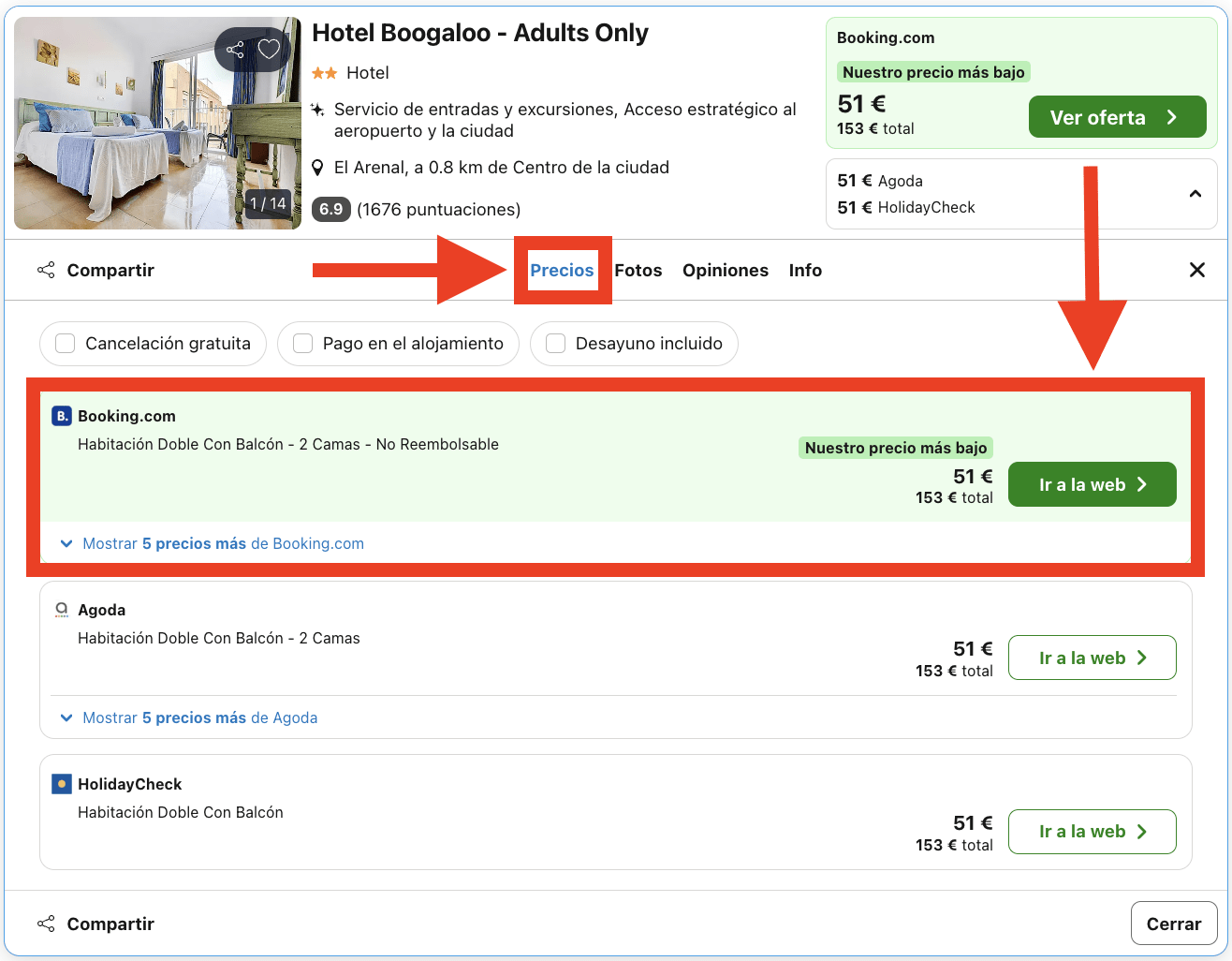 Acogedor hotel Adults Only en Mallorca por 25€
