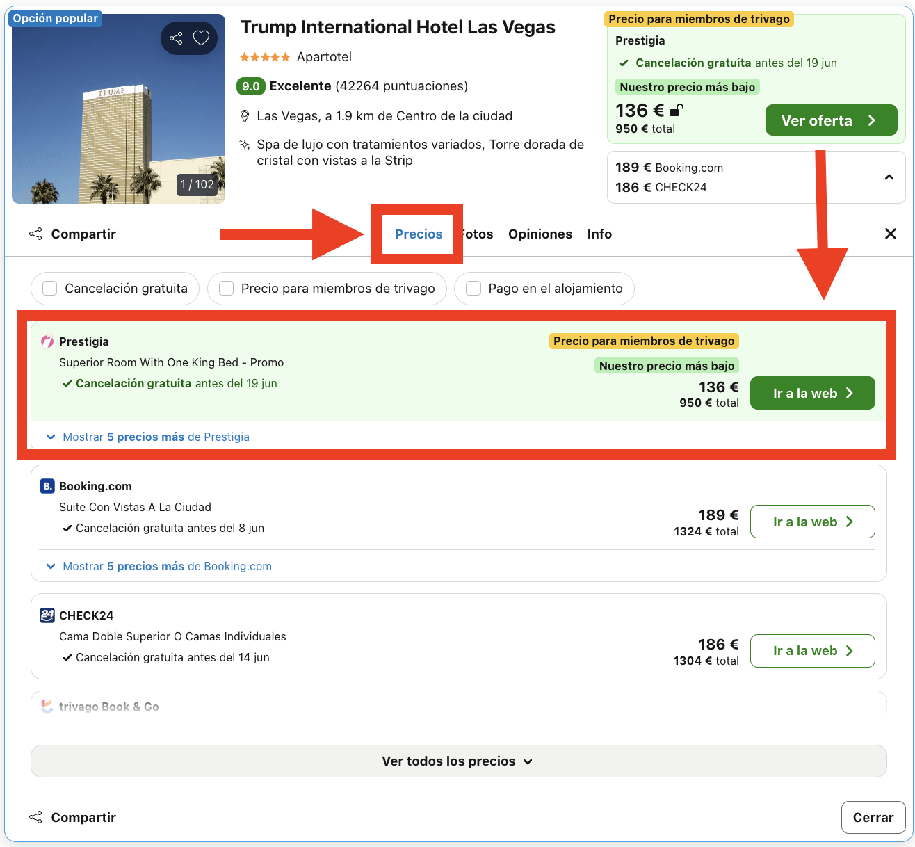 Trump International Hotel Las Vegas 5* por 68€