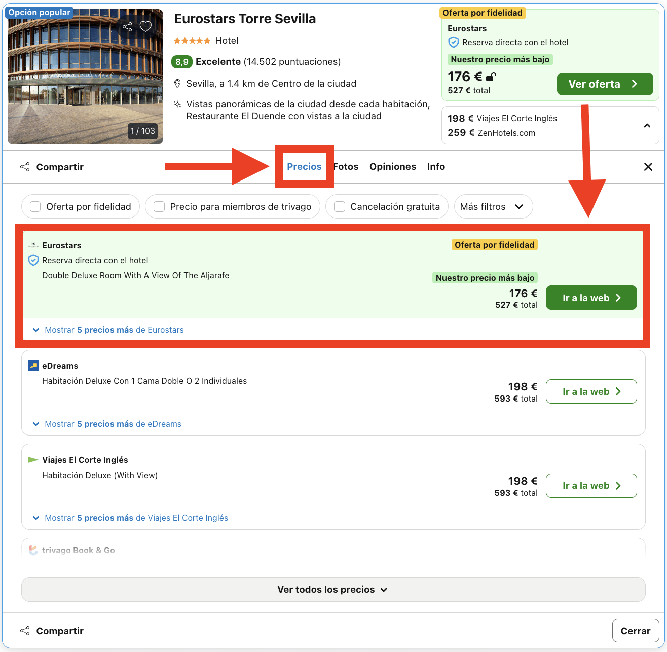 Semana Santa de lujo en Sevilla: emblemático hotel 5* por 88€