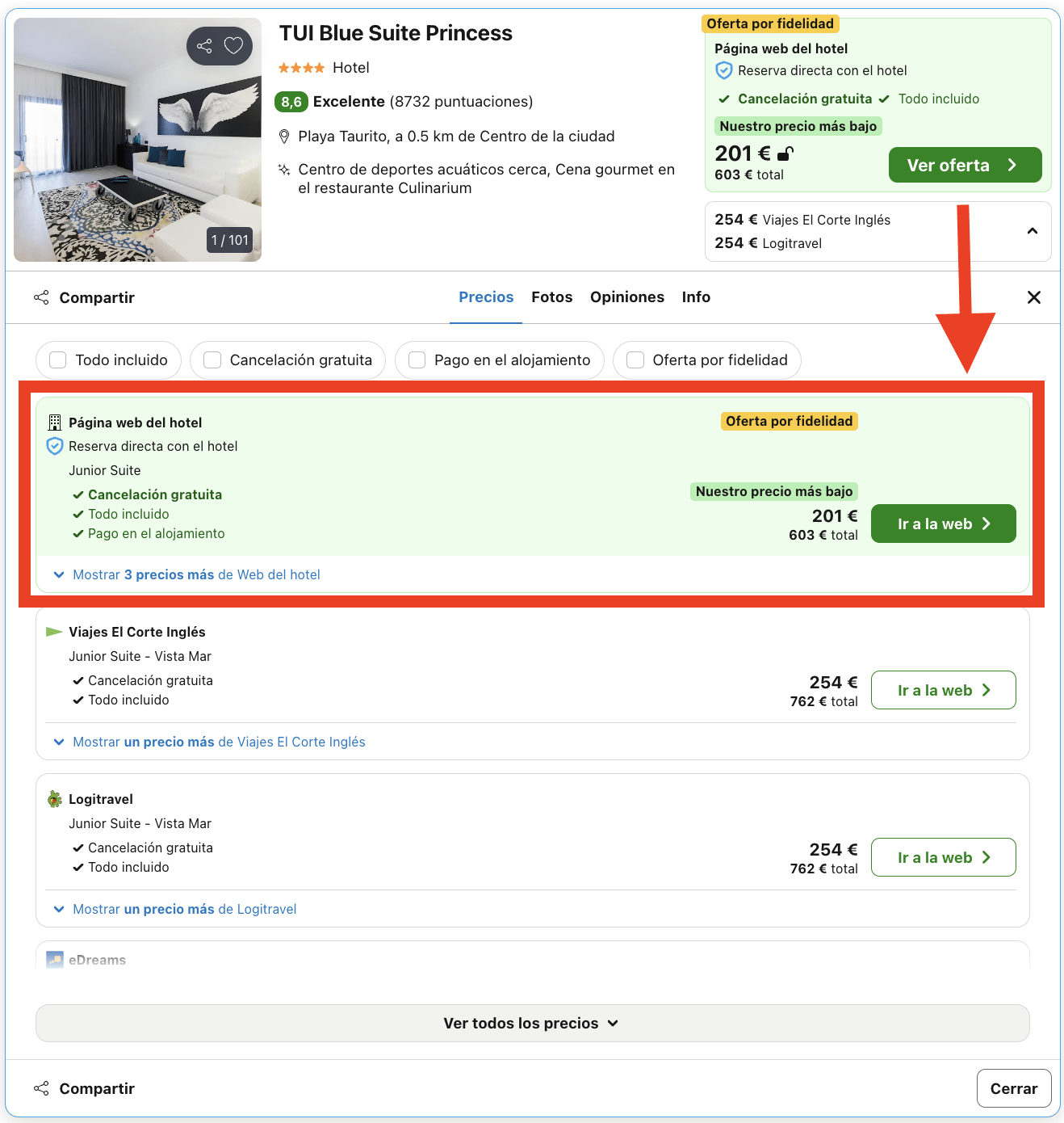 Hotel 4* en la playa con todo incluido por 100€