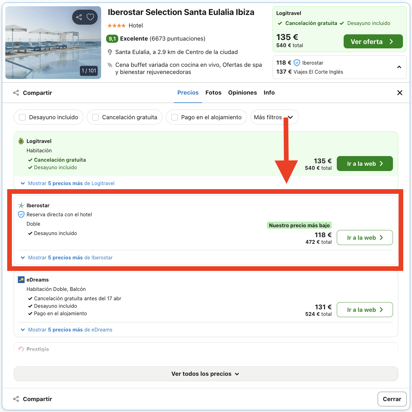Resort Iberostar Selection 4* en Ibiza con desayunos por 59€