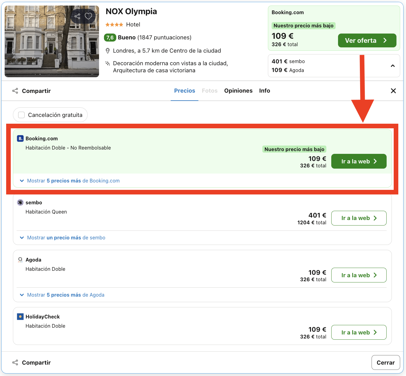 Londres: vuelos de ida y vuelta + 3 noches en hotel 4* justo al lado de Kensington High Street por 193€