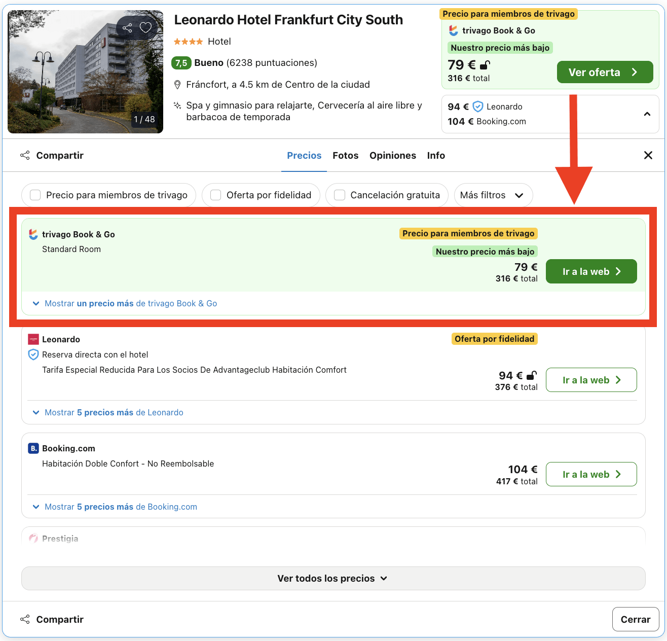 Vuelos a Frankfurt + 4 noches en hotel 4* por 189€