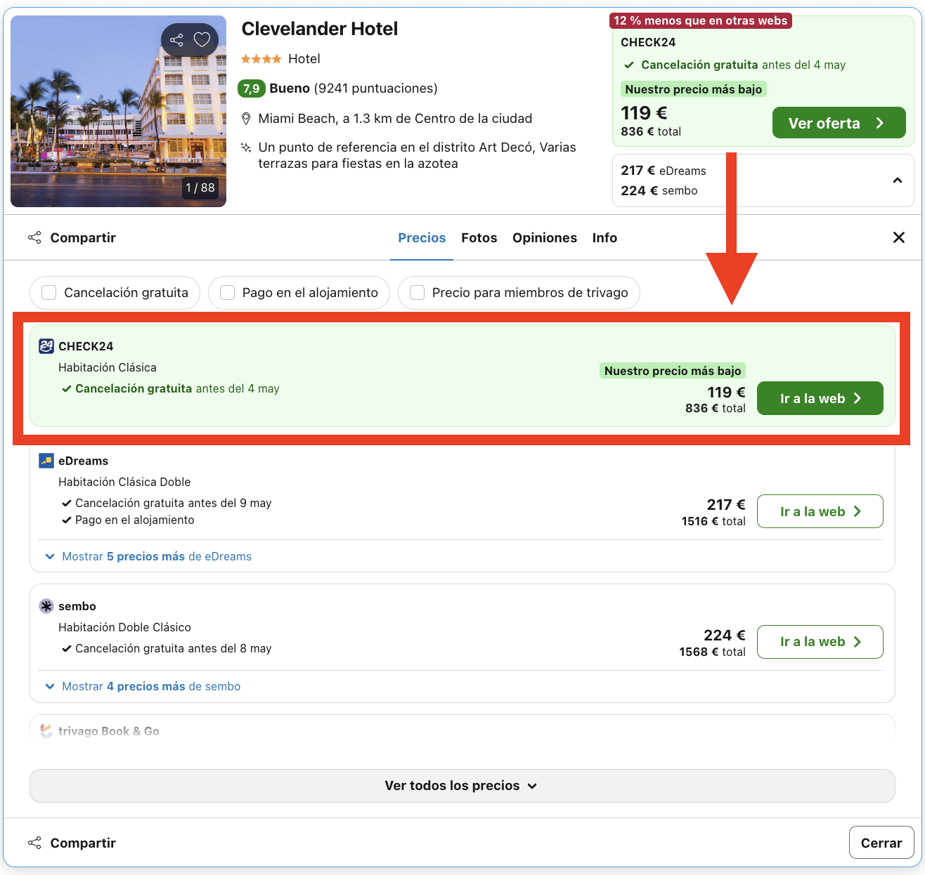 Vacaciones en Miami Beach: hotel 4* por 59€