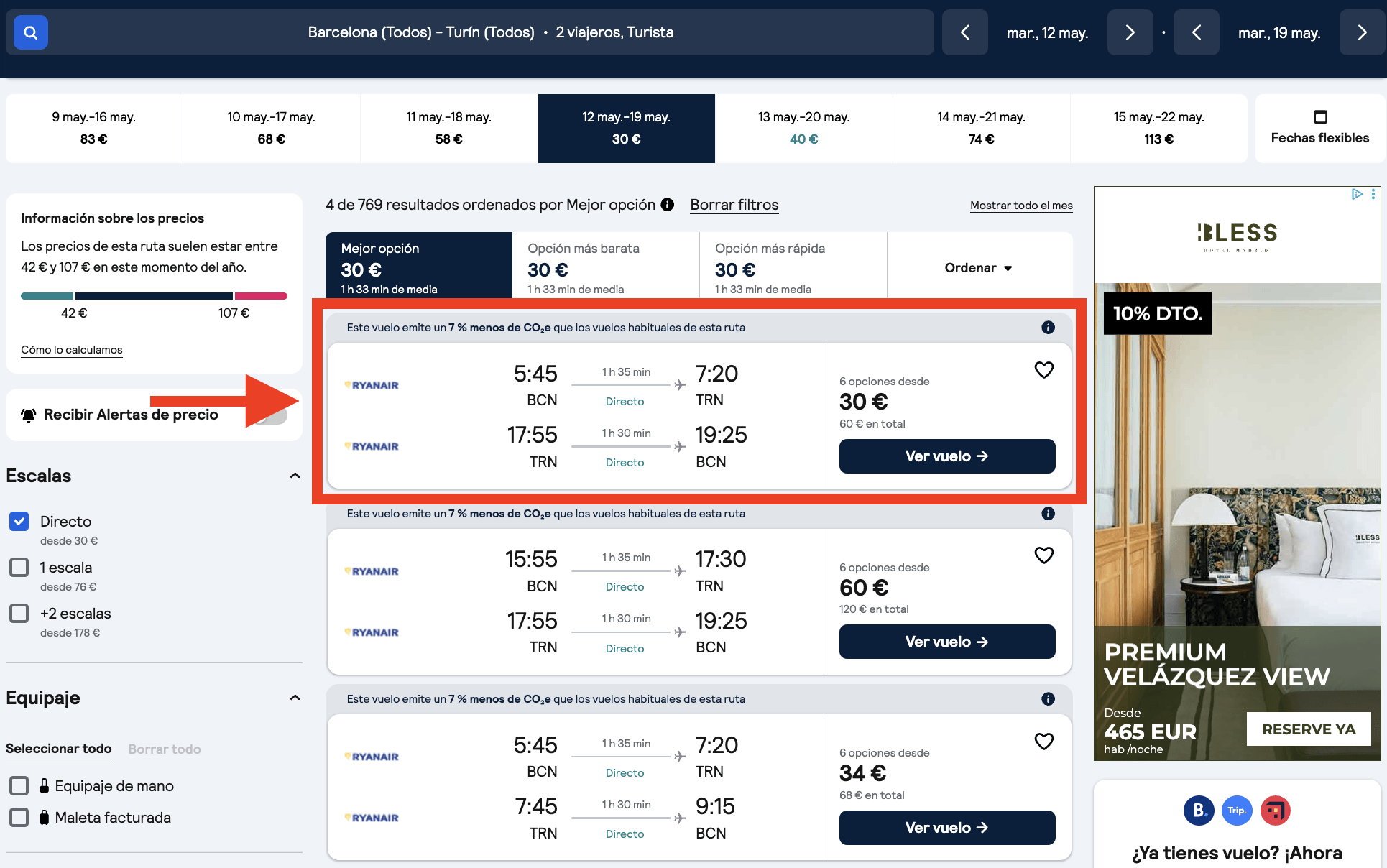 Turín (Italia): vuelos por 30€ ida y vuelta