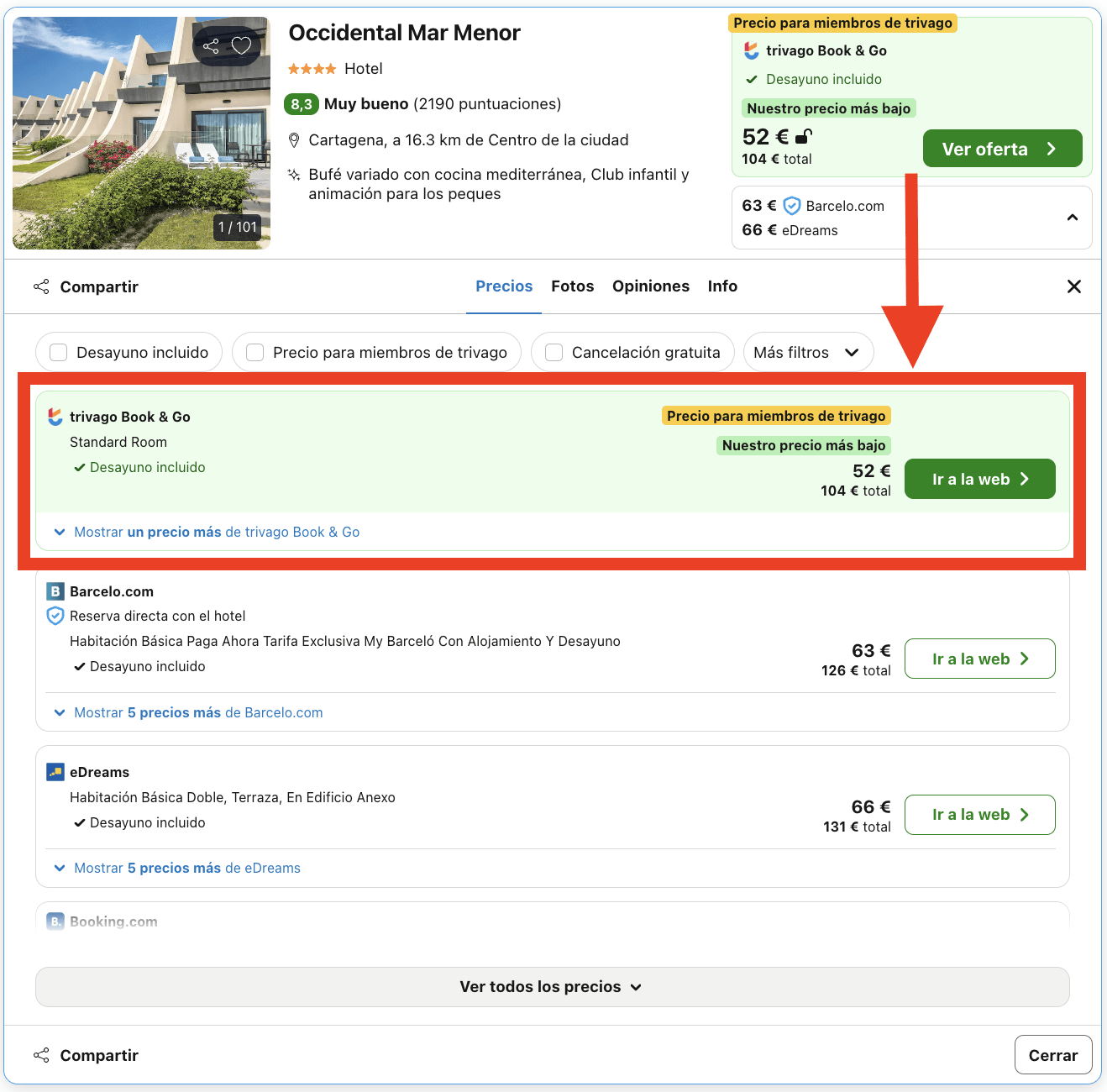Fin de semana en Cartagena: resort by Barceló 4* por 26€