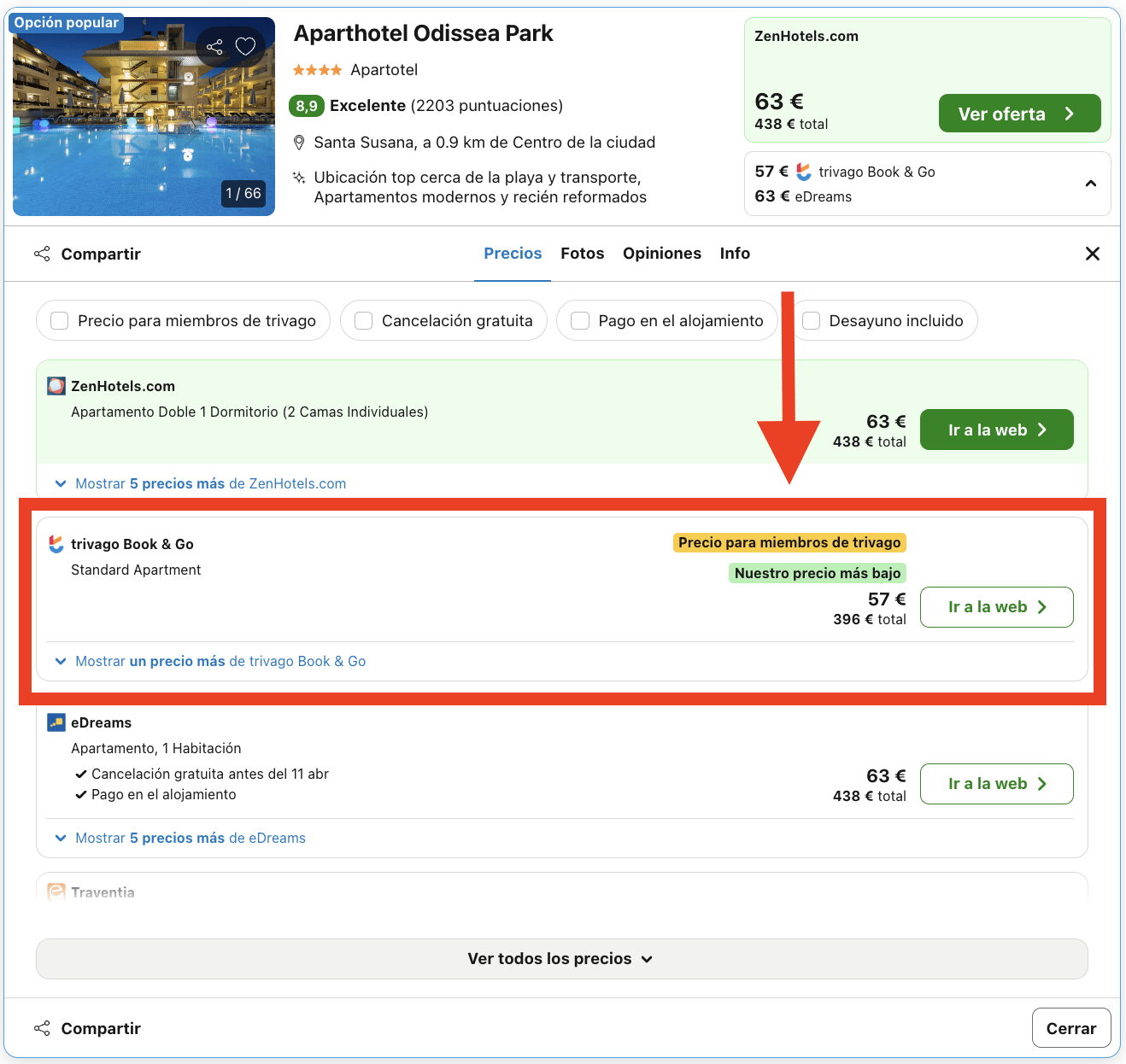 7 noches en un aparthotel 4* a un paso de la playa por 198€