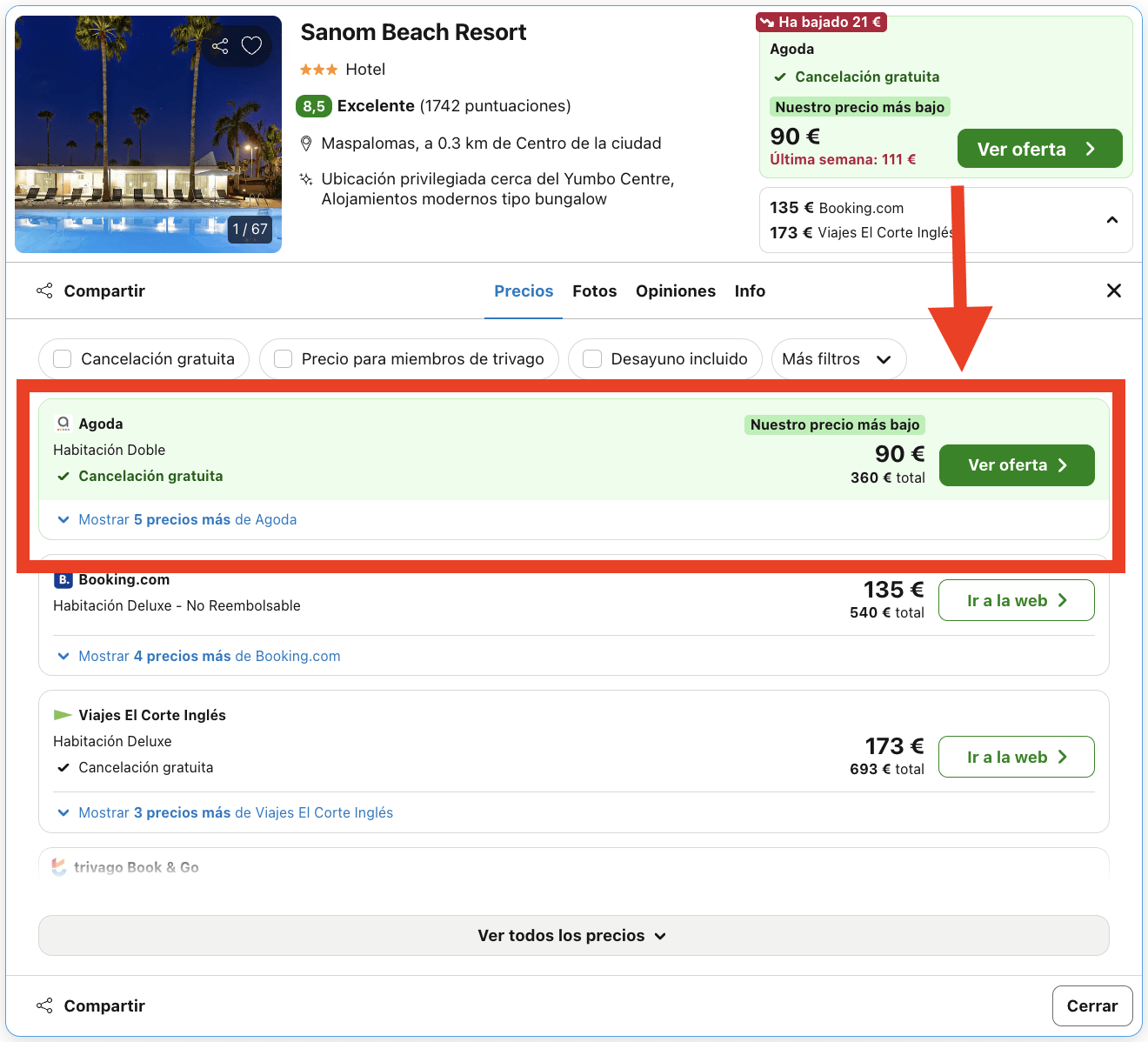 Playa del Inglés: resort 4* solo para adultos por 45€