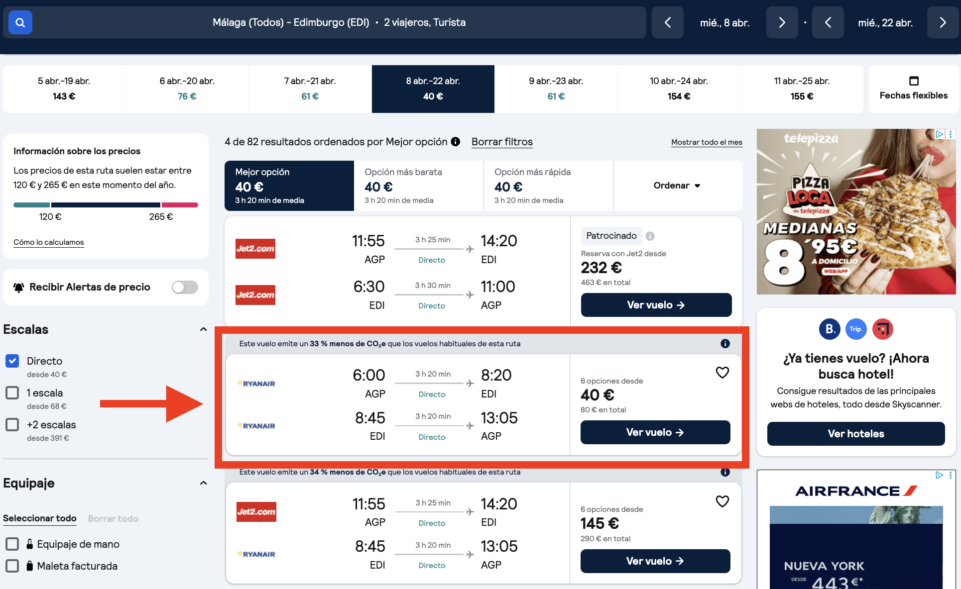 Primavera en Edimburgo: vuelos por 40€ ida y vuelta