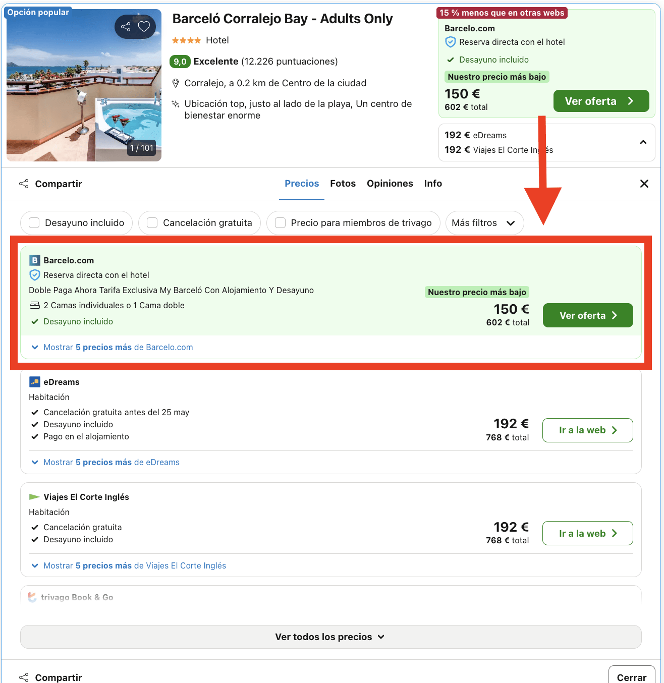 Fuerteventura: resort Barceló 4* con desayuno por 75€