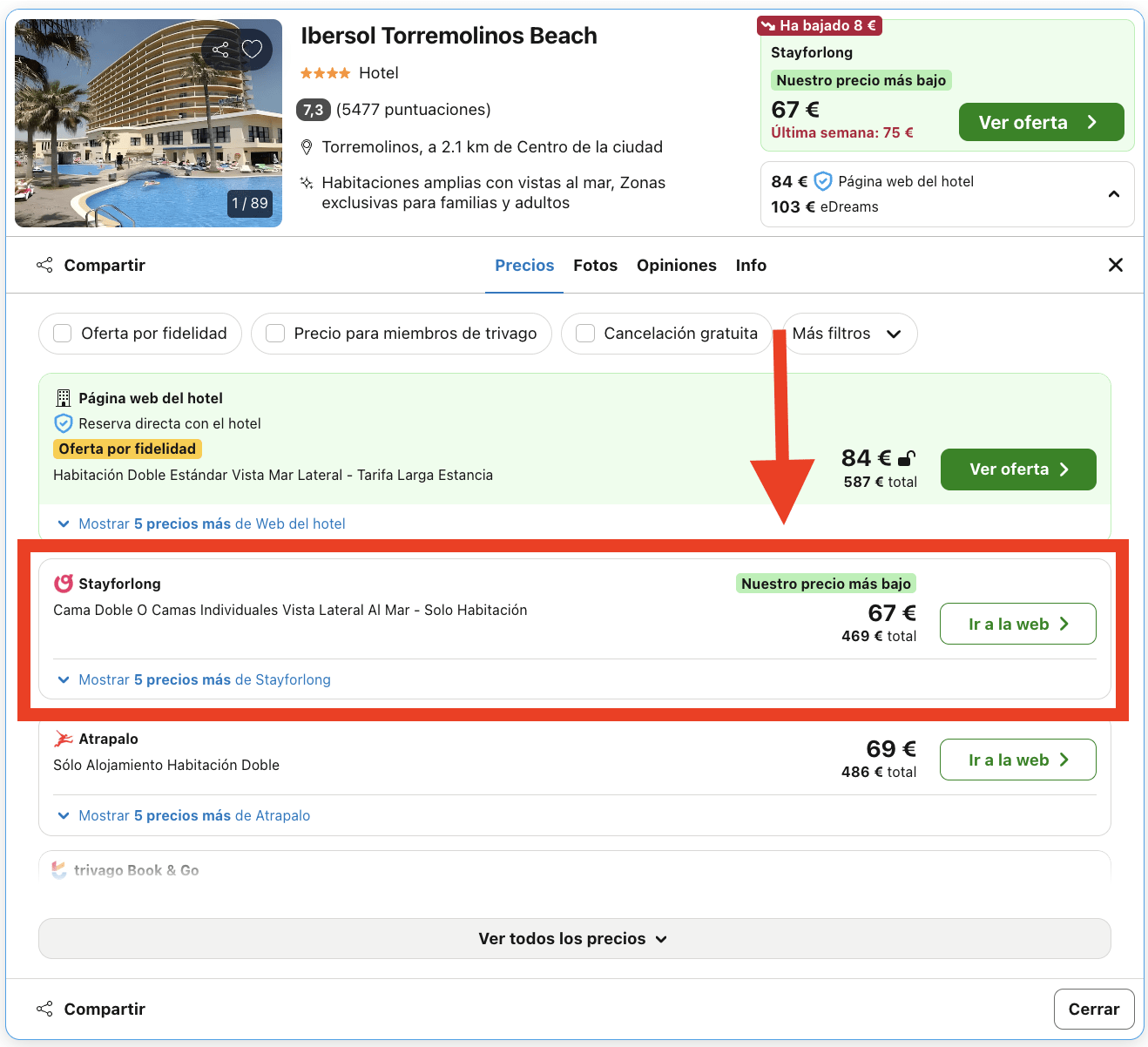 Vacaciones en Torremolinos: 7 noches en hotel 4* por 234€