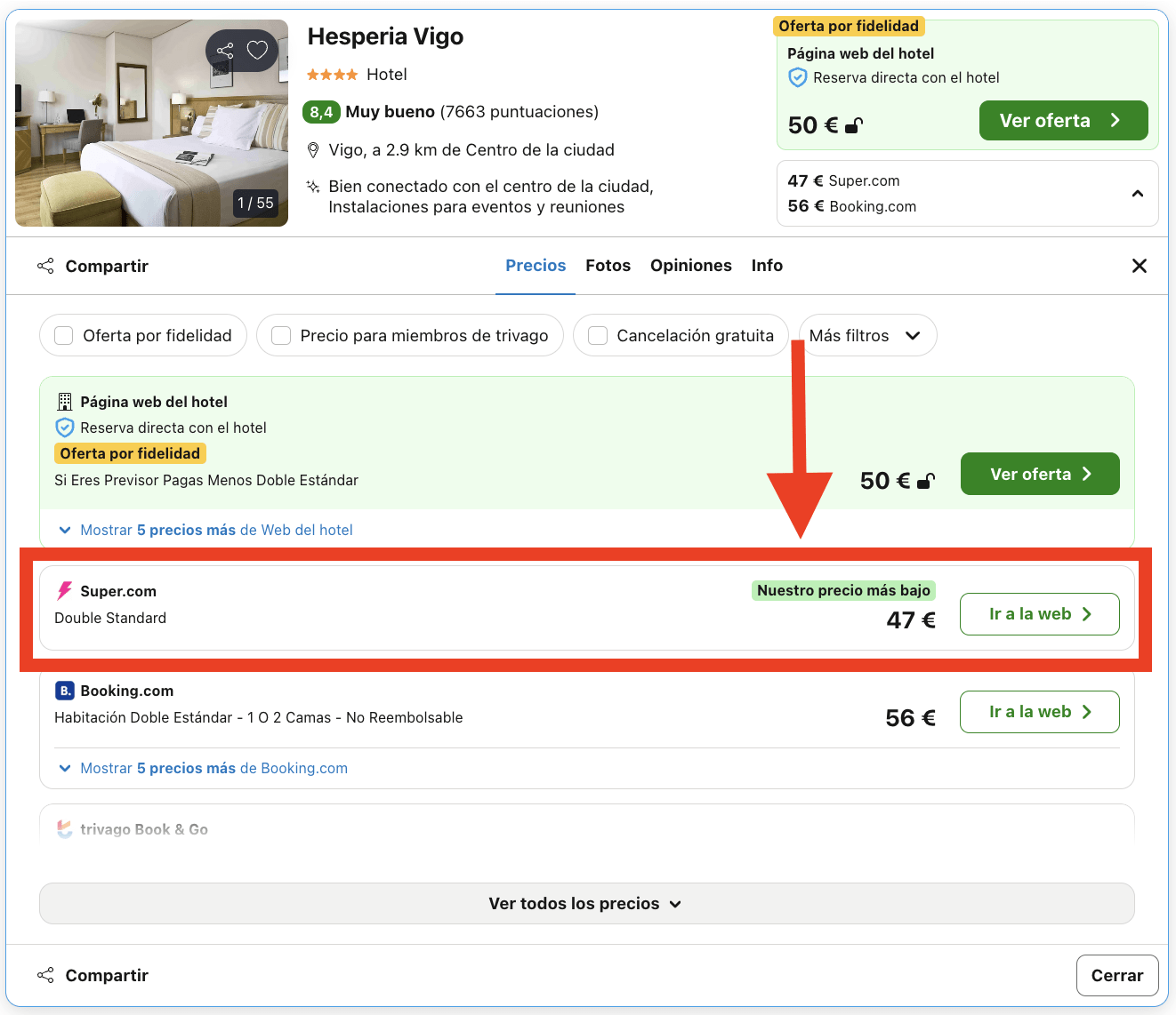 Vigo: hotel 4* por 23€