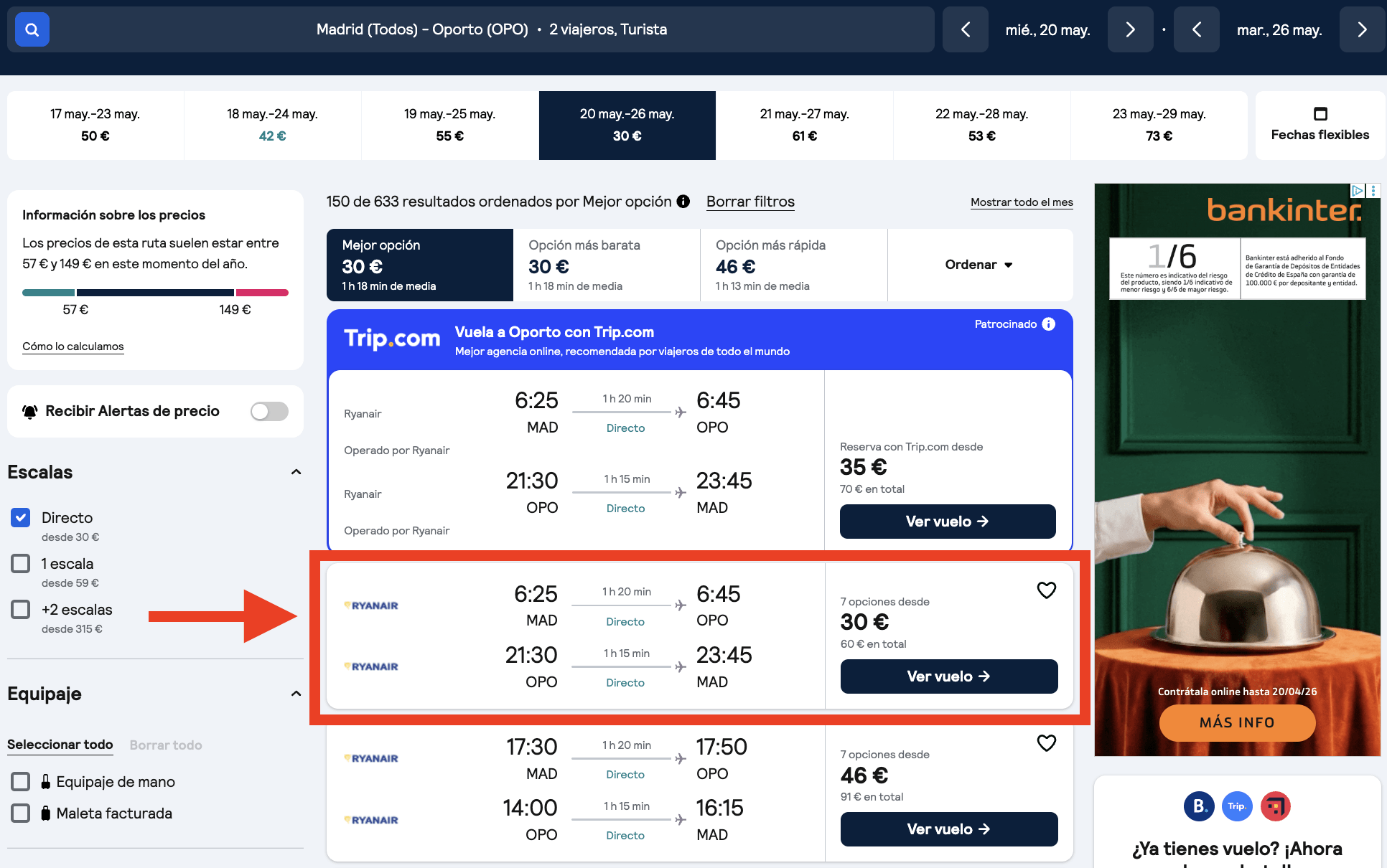 Escapada a Oporto: vuelos por 15€ trayecto (30€ ida y vuelta)