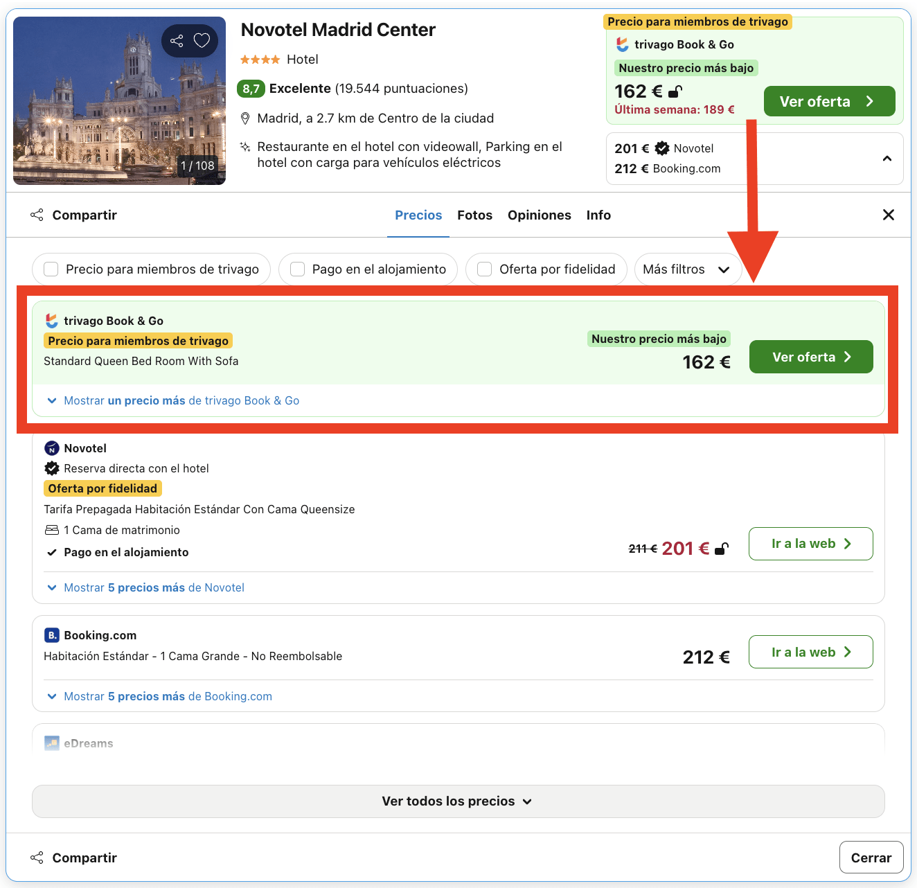Novotel Madrid Center 4* por 81€
