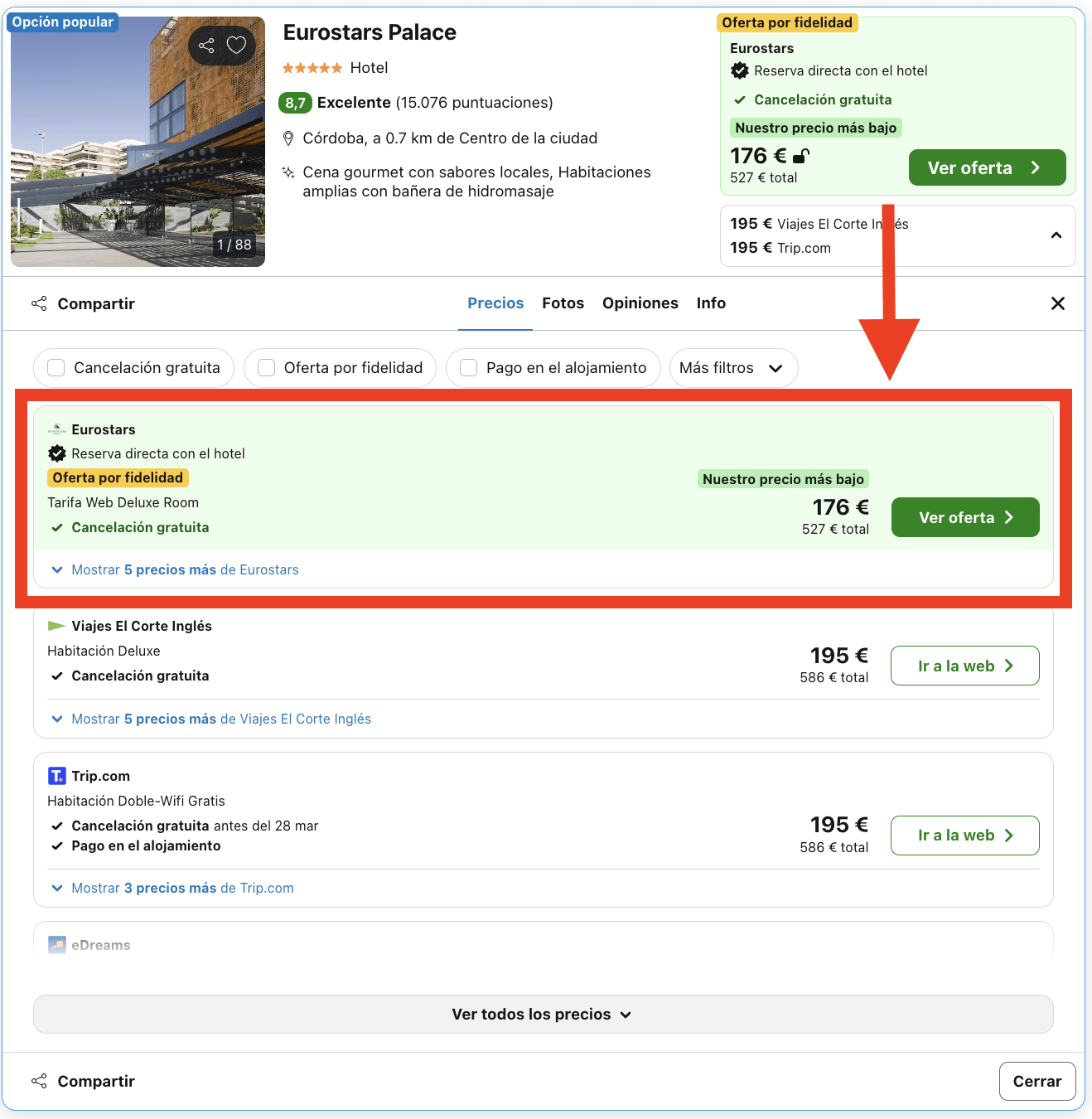 Semana Santa de lujo en Córdoba: hotel 5* de diseño por 88€