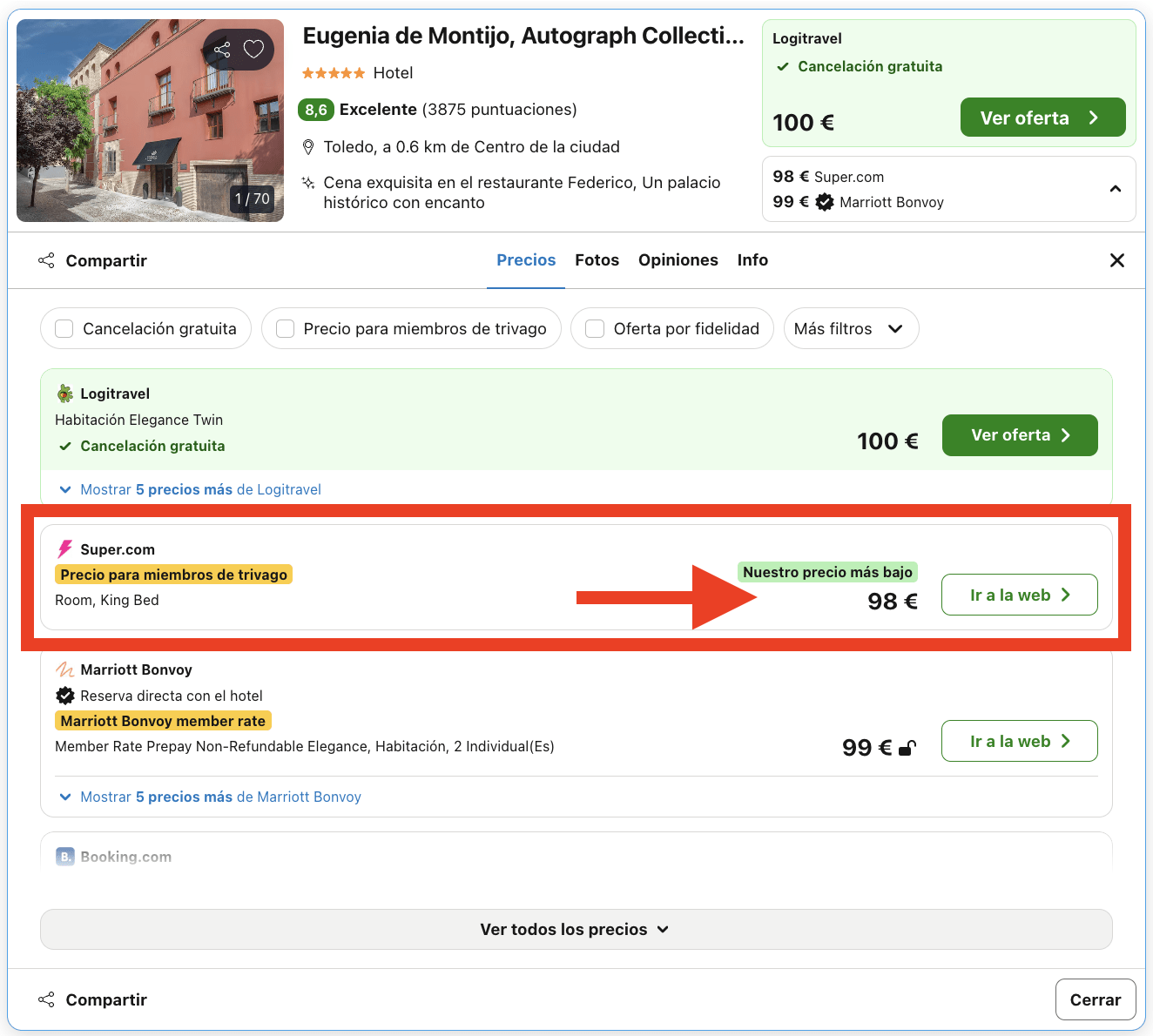 Emblemático hotel 5* en un antiguo palacio por 49€
