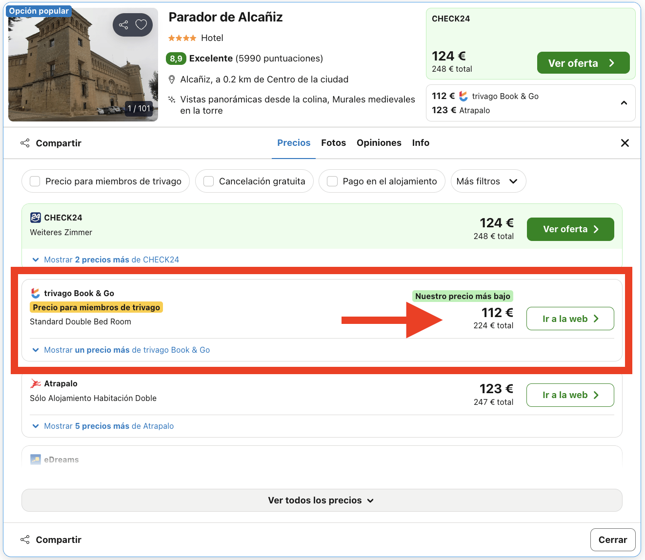 Parador situado en uno de los conjuntos monumentales más complejos de Aragón por 56€