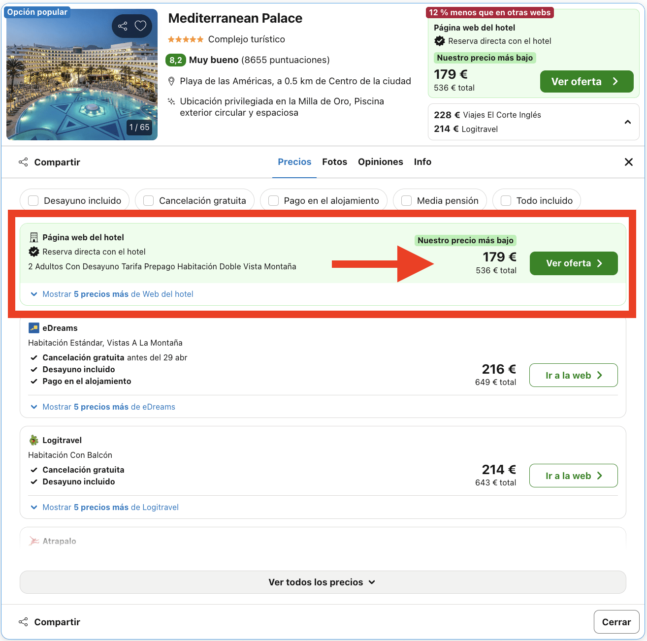 Puente de mayo en Playa de las Américas (Tenerife): resort 5* con desayuno por 89€