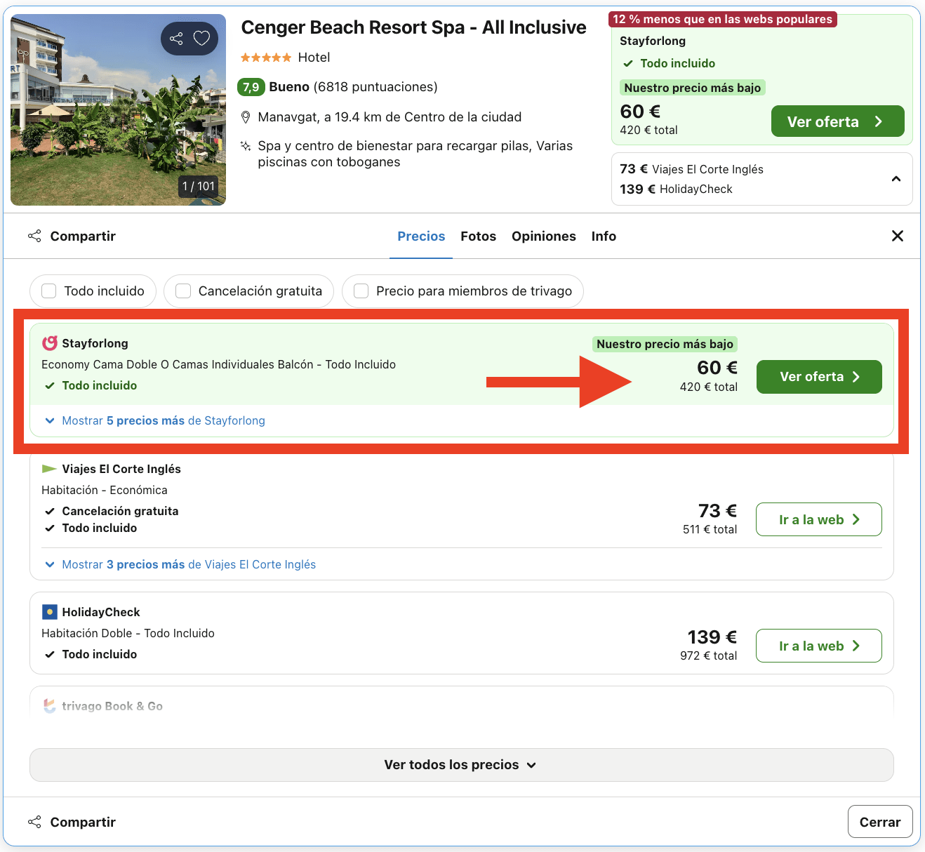 Hotel 5* All Inclusive en la Riviera Turca por 30€