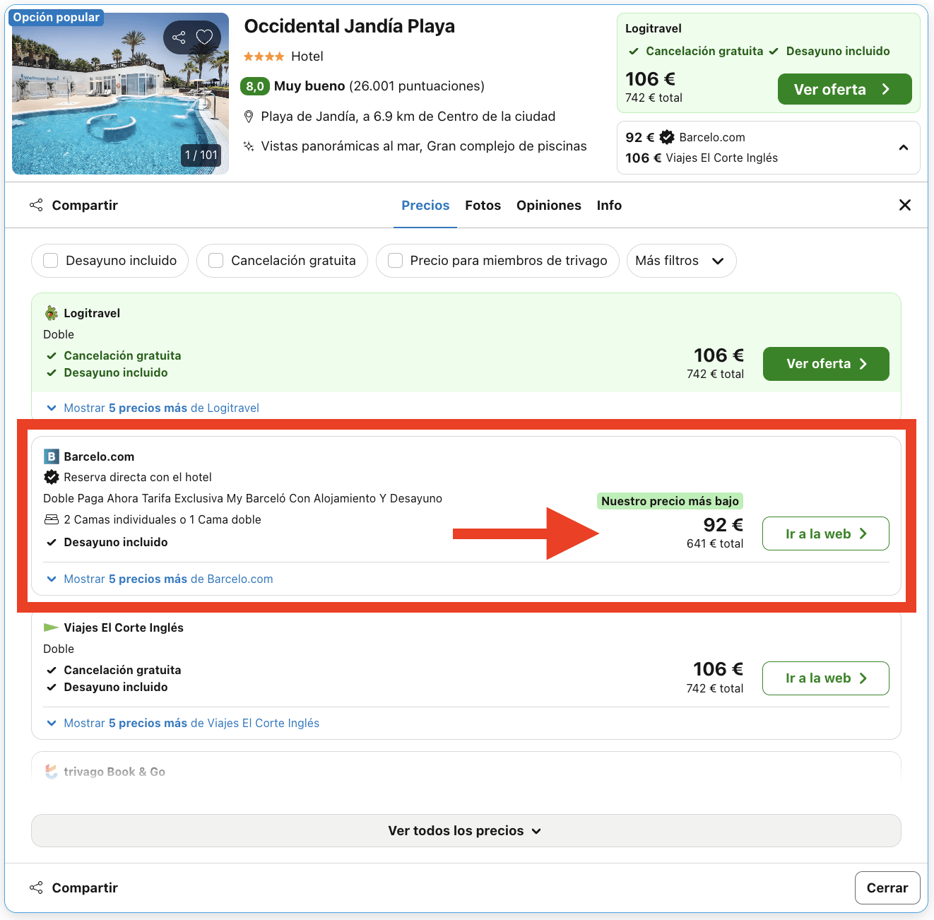 Playa de Jandía (Fuerteventura): 7 noches en resort 4* by Barceló por 320€