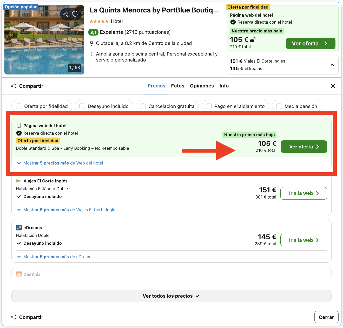 Finde en un hotel boutique 5* premiado como uno de los 25 mejores hoteles de lujo de España por 52€