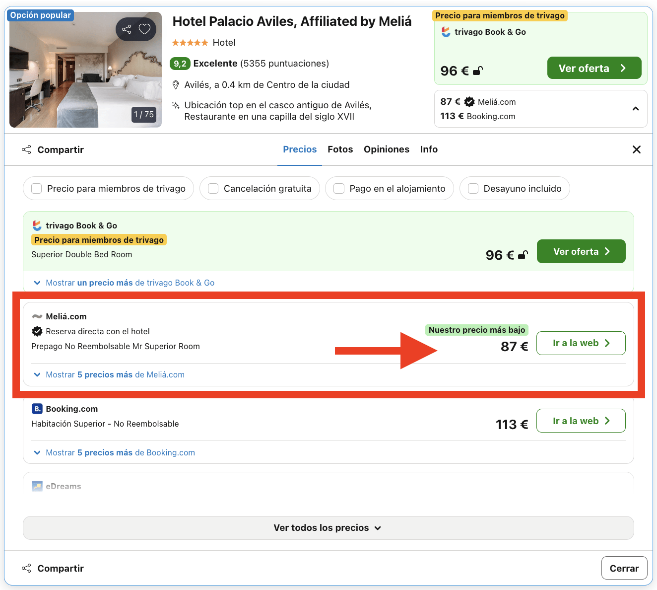 Hotel 5* by Meliá en un antiguo palacio del siglo XVII por 43€