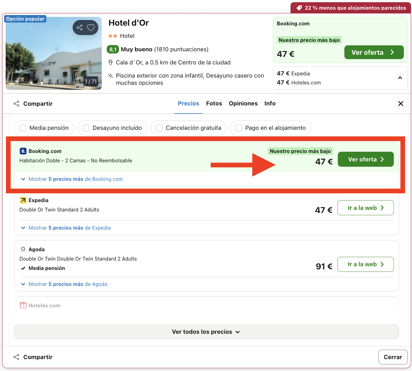 Oferta de última hora: hotel en Mallorca por 23€