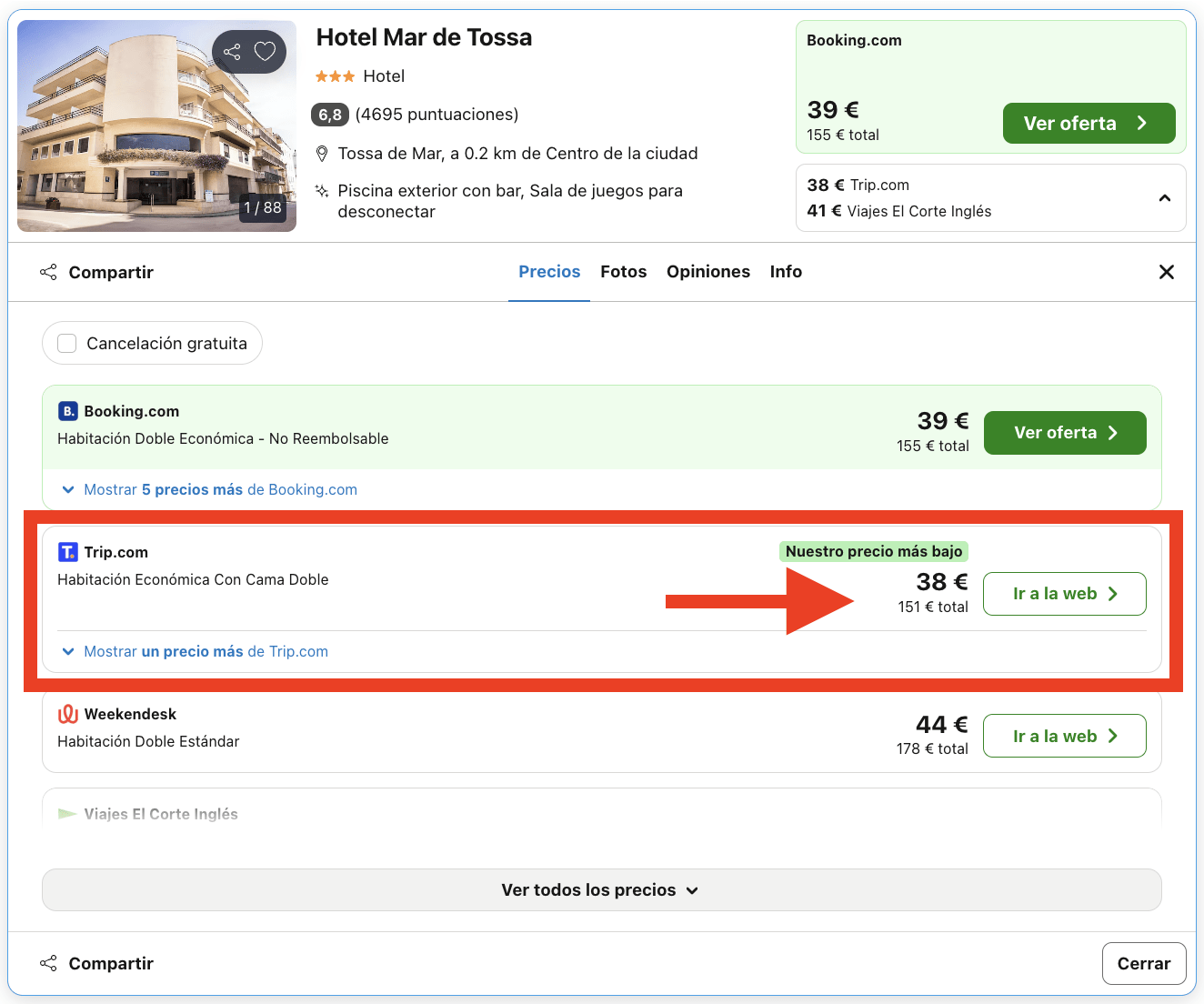 Hotel 4* en la Costa Brava ideal para viajar en familia por 18€
