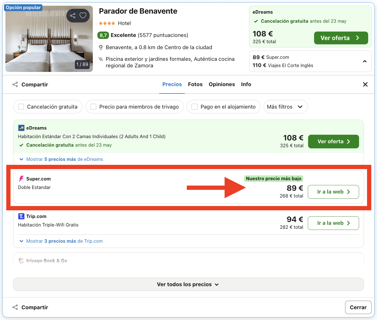 Parador emplazado en un castillo medieval del siglo XII por 44€