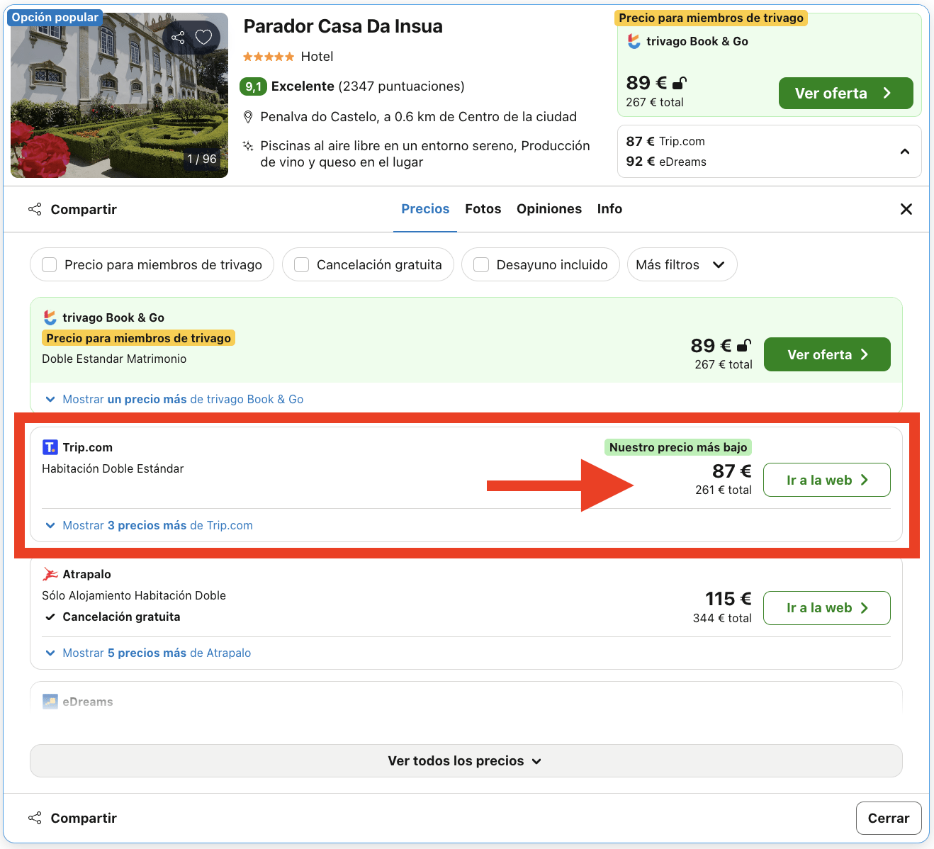 Parador en una antigua casa señorial del sigo XVIII por 43€