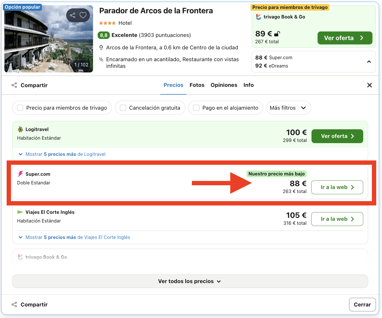 Parador ubicado en la antigua Casa del Corregidor por 44€