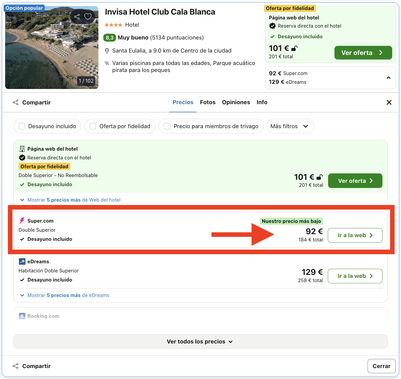 Finde en Ibiza: resort 4* con desayuno por 46€