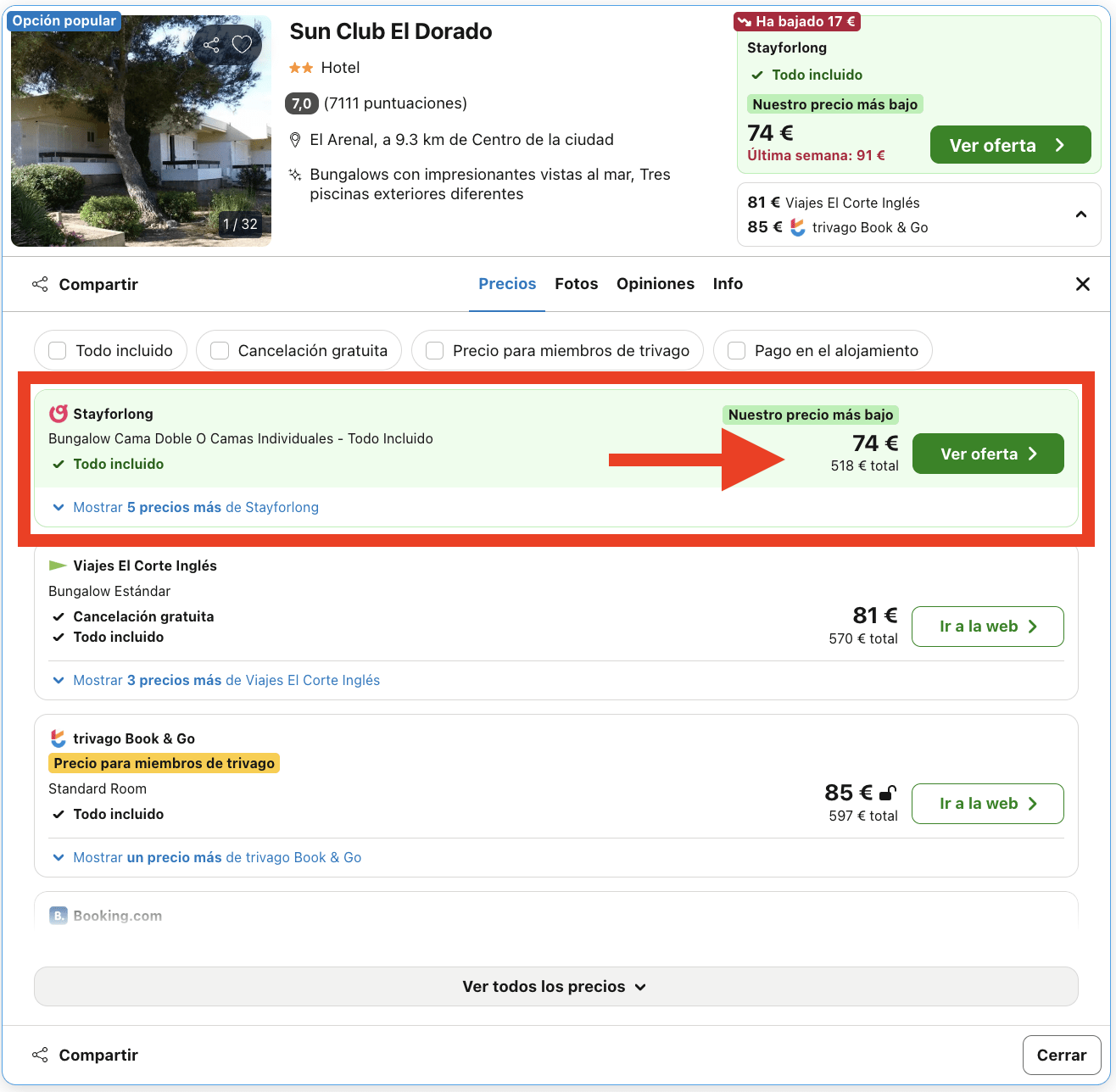 Mallorca: hotel familiar con todas las bebidas y comidas incluidas por 37€