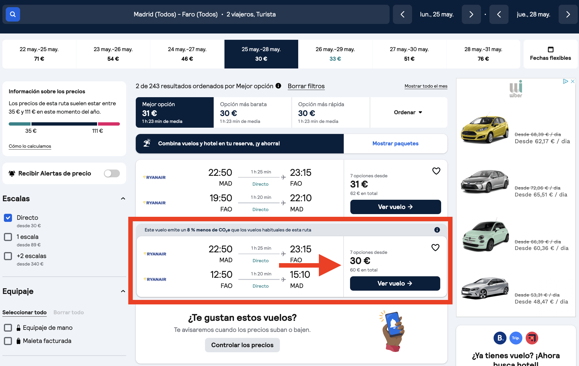 El Algarve (Portugal): vuelos + 3 noches por 91€