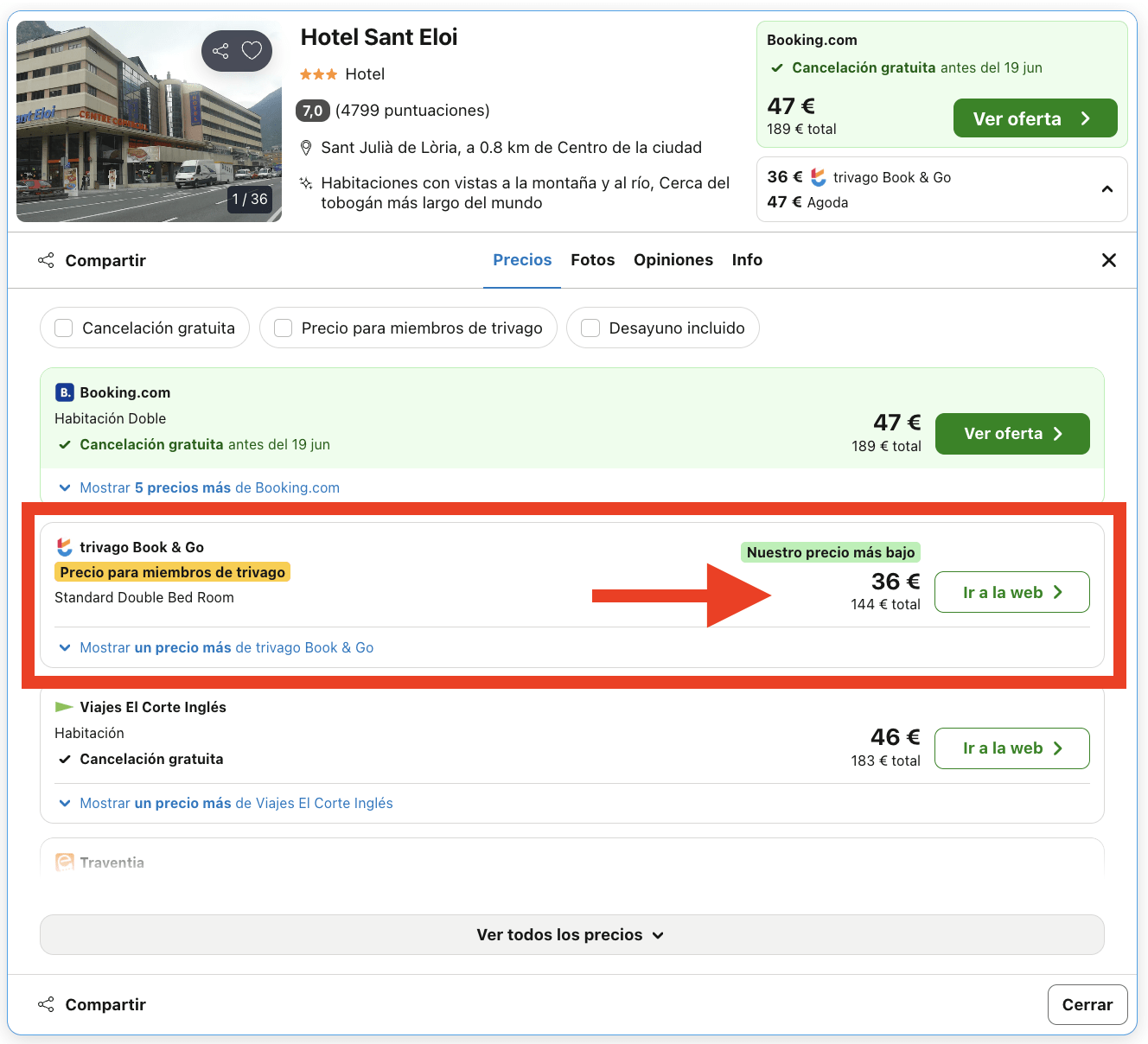 Andorra: hotel cerca de Naturland por 18€