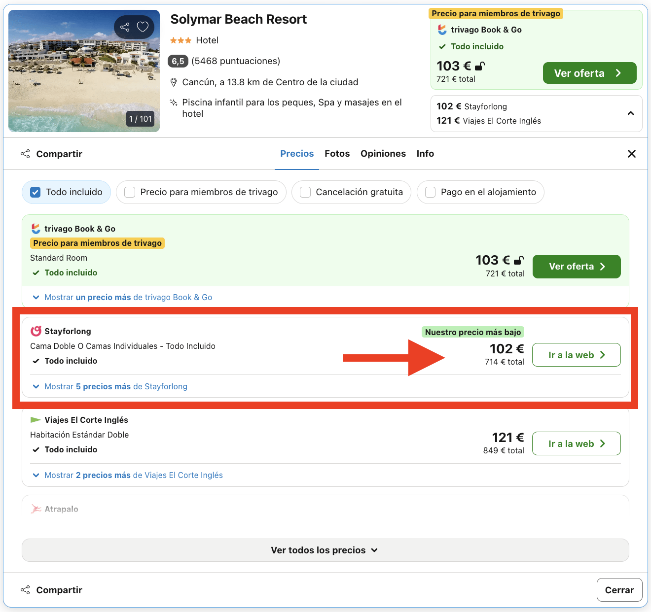 Agosto en Cancún: hotel 4* a pie de playa con todo incluido por 51€