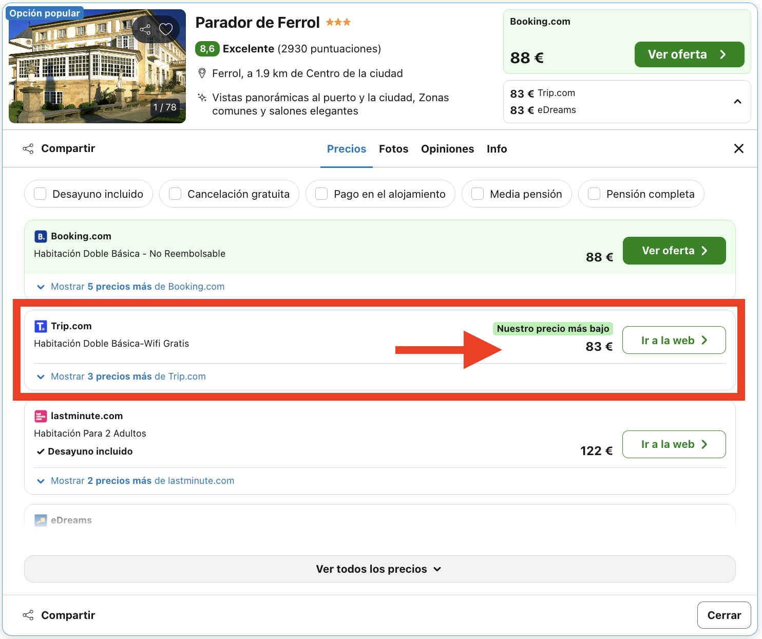 Parador que es una preciosa casona típica gallega por 41€