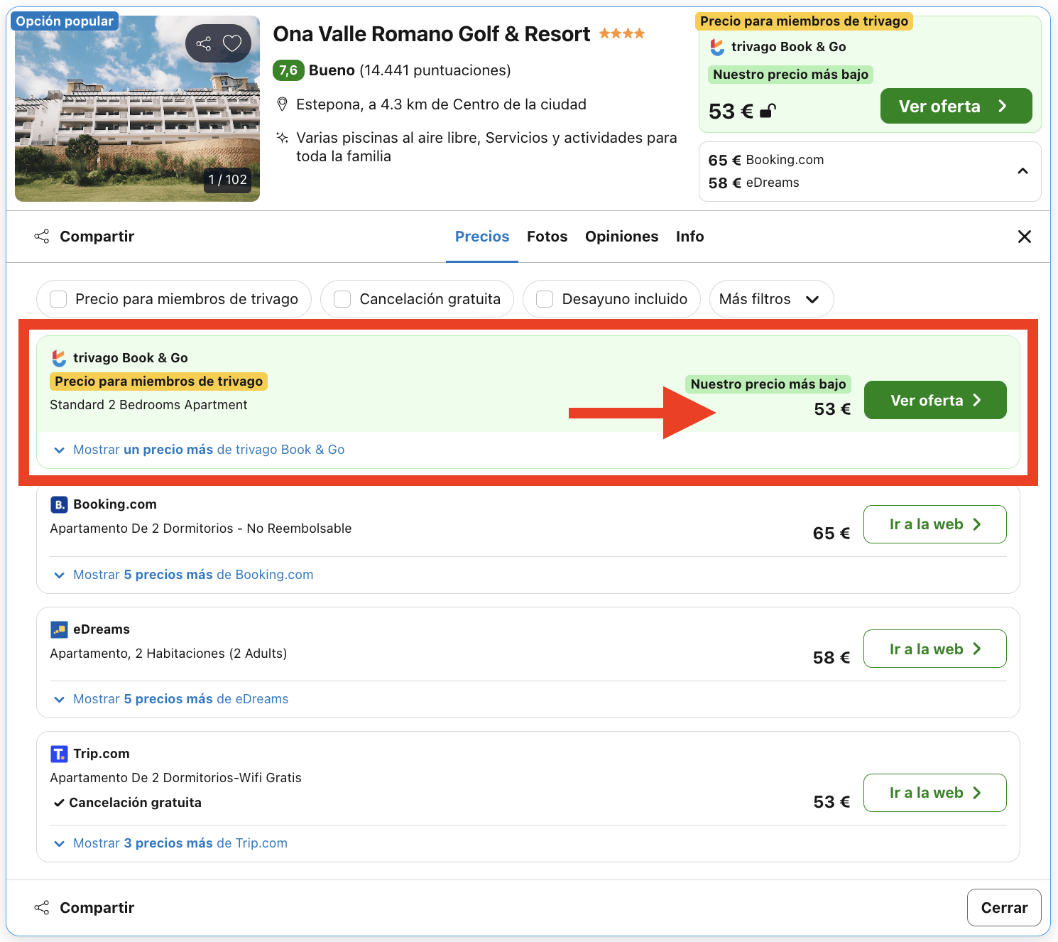 Resort 4* en la Costa del Sol por 26€