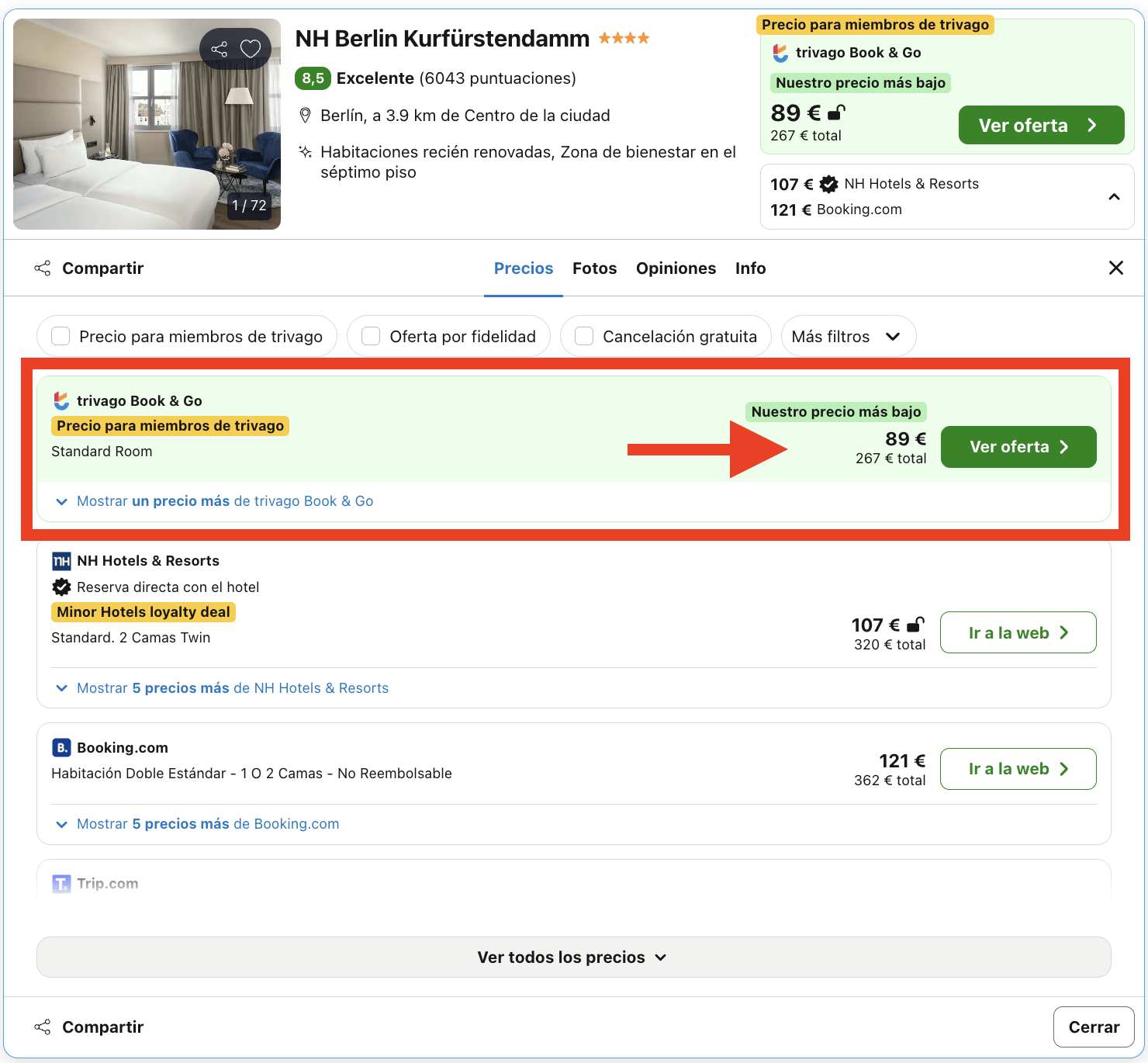 Berlín: hotel 4* cerca de la famosa avenida Kurfürstendamm por 44€