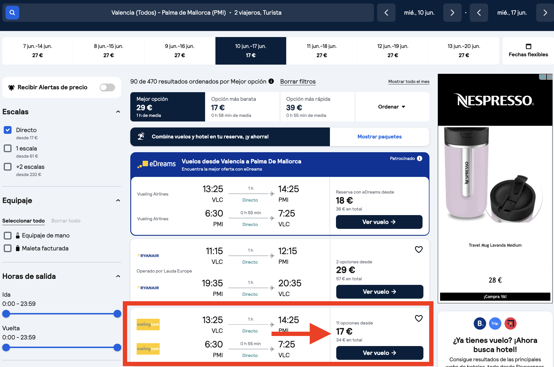 Junio en Mallorca: vuelos por 17€ ida y vuelta