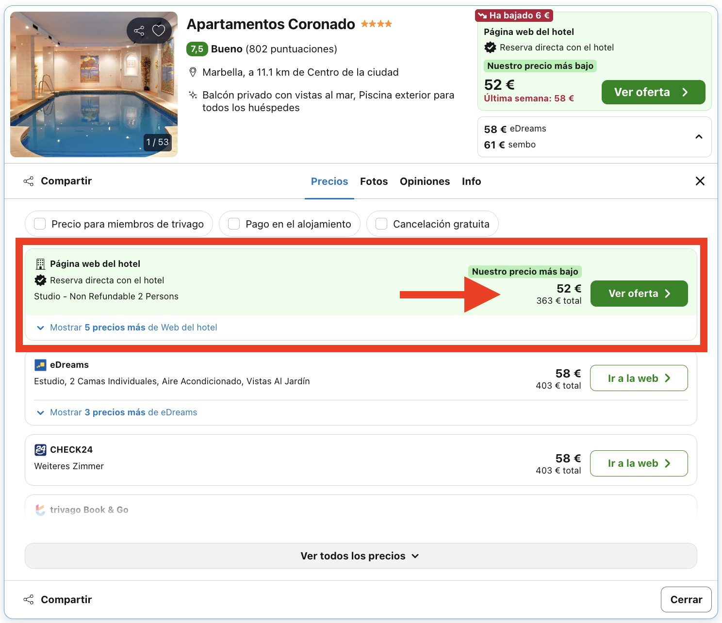 Marbella: 7 noches en un aparthotel 4* por 181€