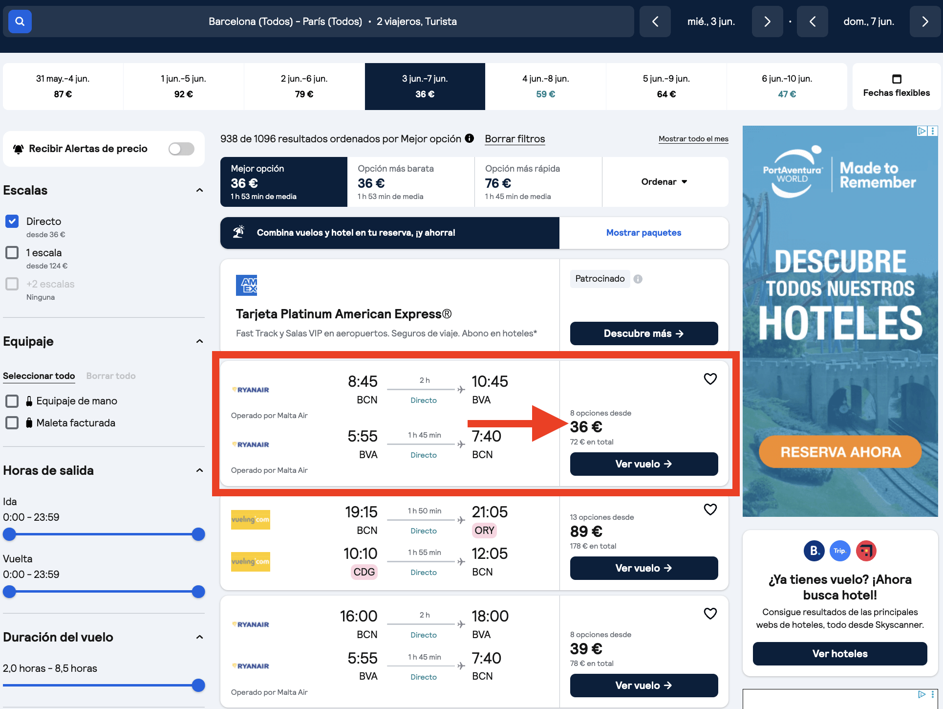 Vuelos a París + 4 noches por 153€