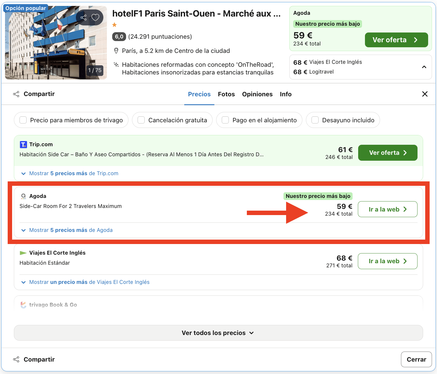 Vuelos a París + 4 noches por 153€