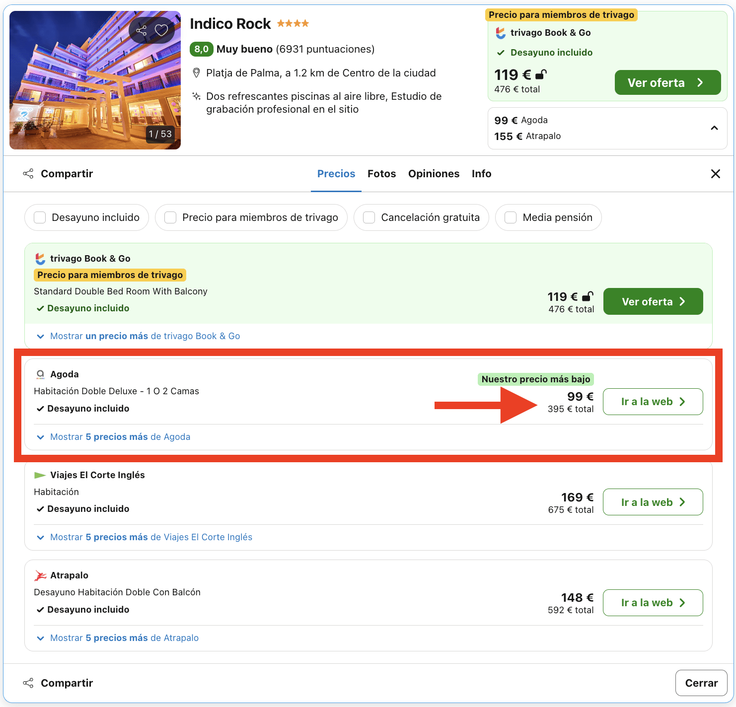 Hotel 4* en Mallorca con actuaciones de DJ en vivo y conciertos de rock por 49€ (desayuno incluido)