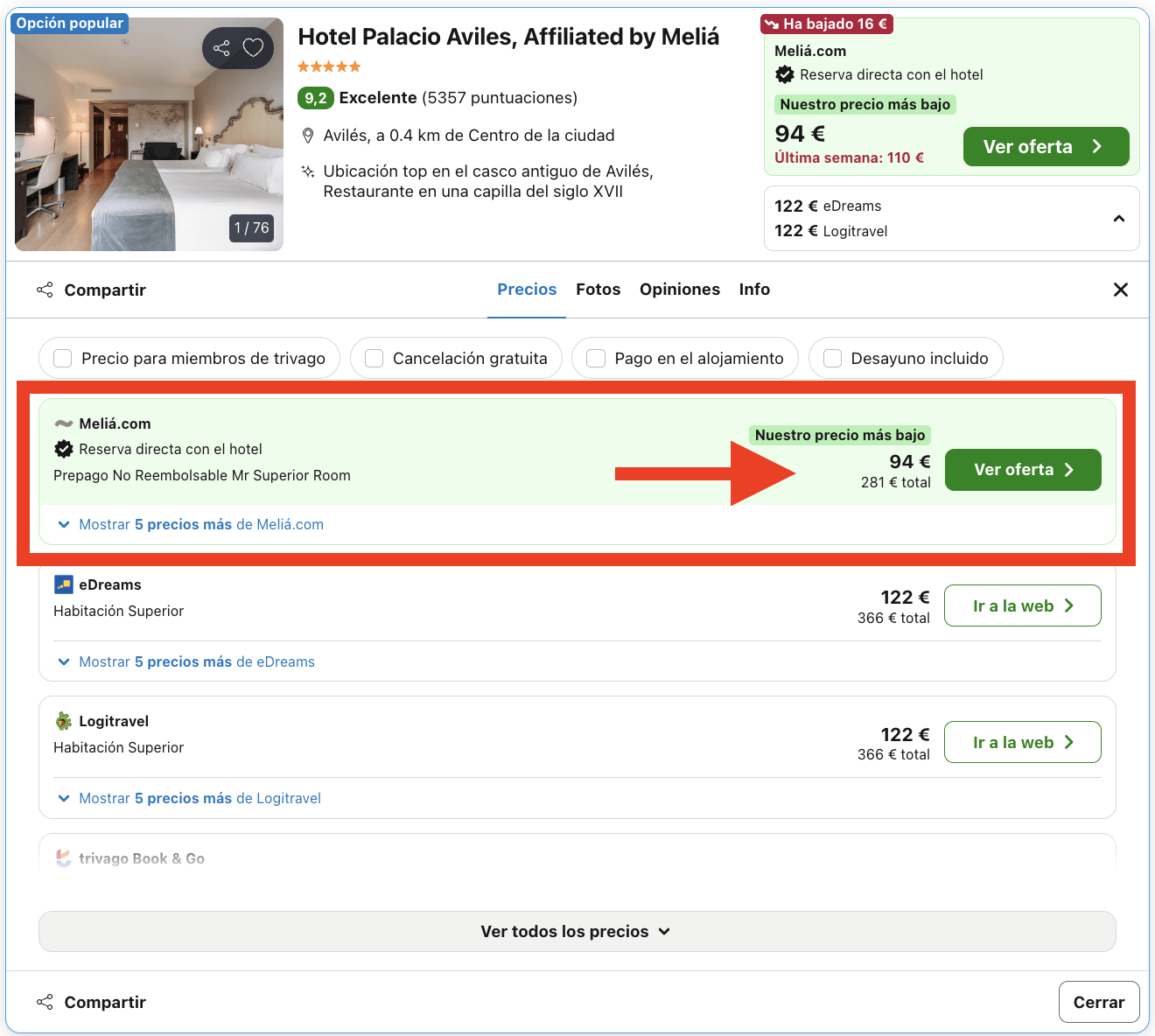 Finde en un antiguo palacio convertido en hotel 5* by Melía por 47€